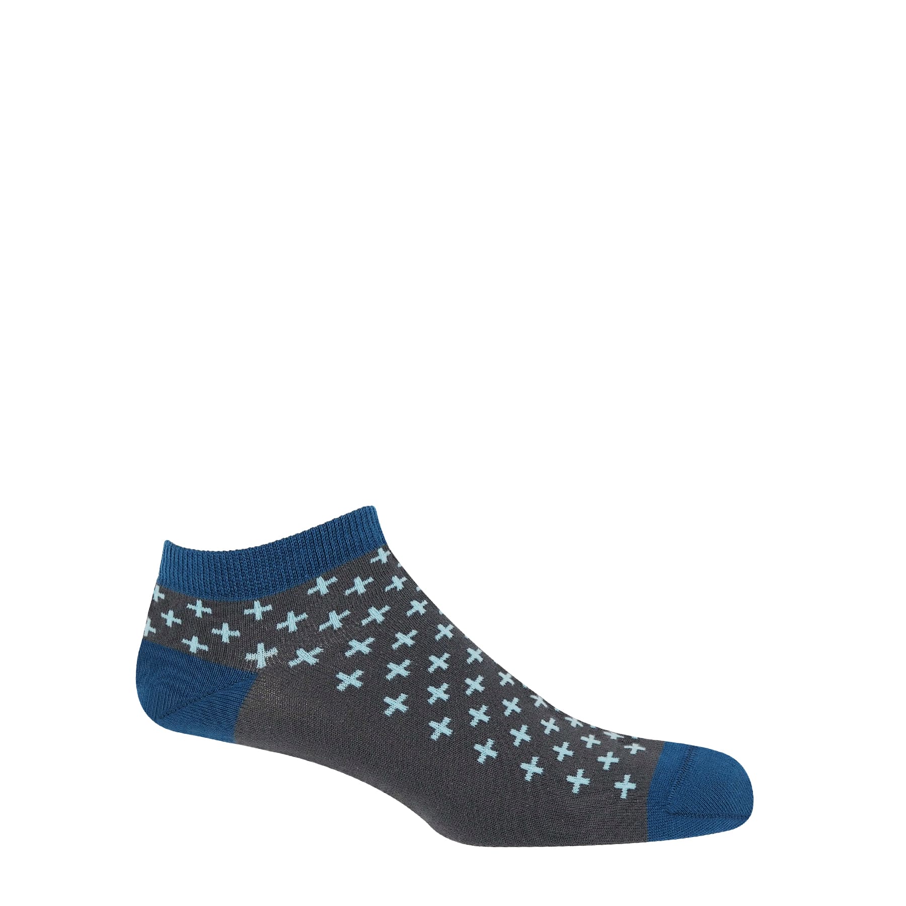 Crosslet Men's Trainer Socks - Grey by Peper Harow