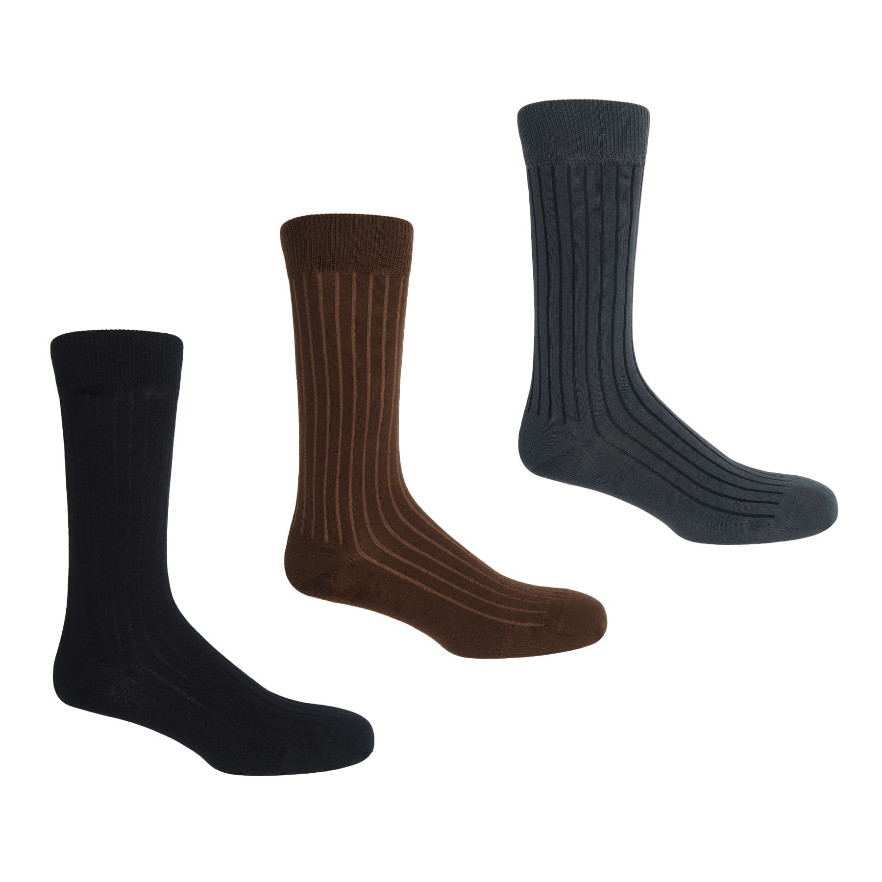 3 Pack Essential Men's Socks - Neutral by Peper Harow