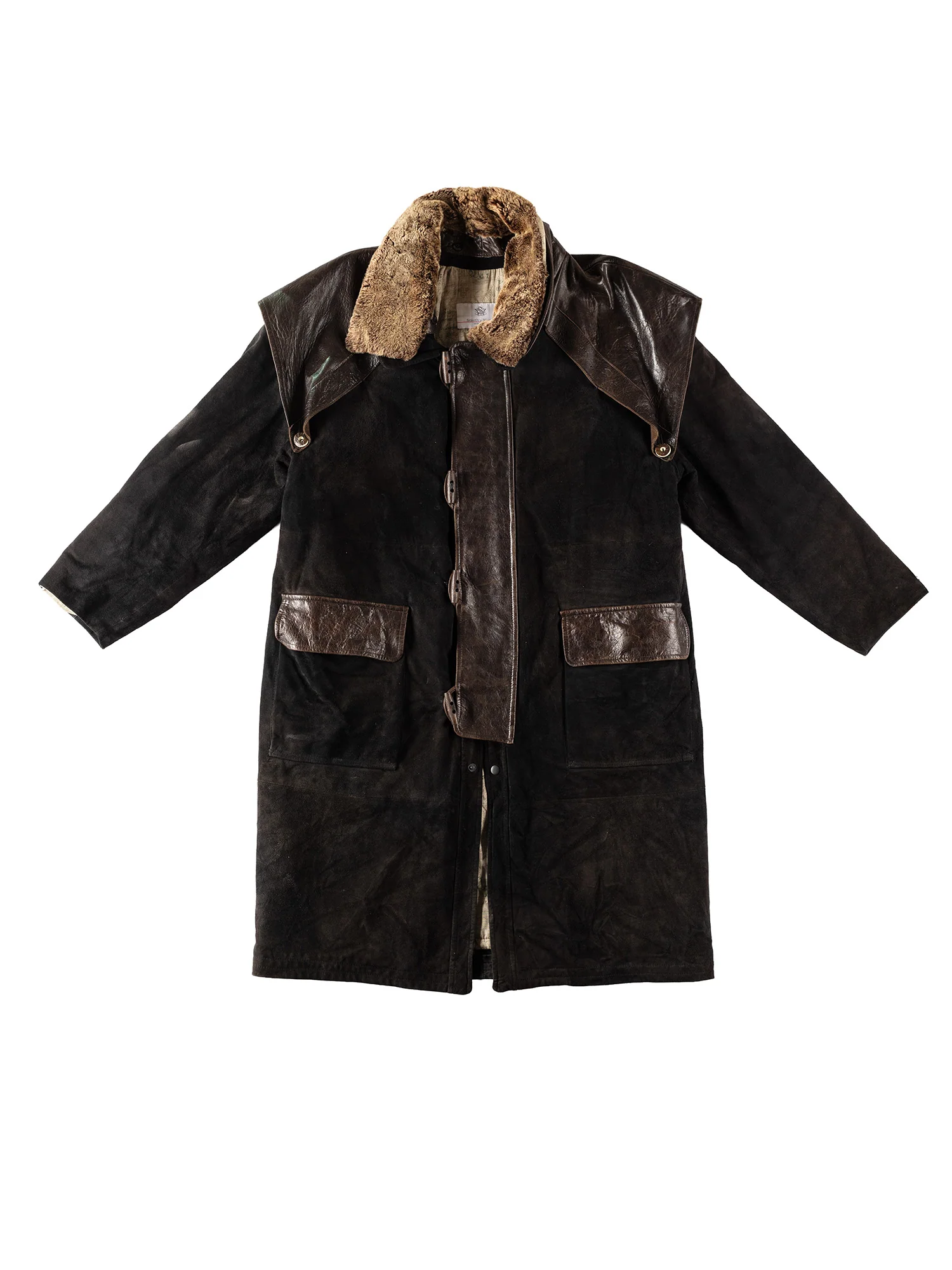 Vintage 90's Men Suede Coat in Brown by Northern Grip