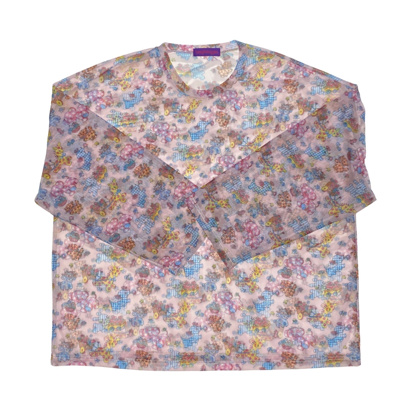 Kawaii Mesh Top – Oversized Sheer – bunnybunnygun by Land Decora