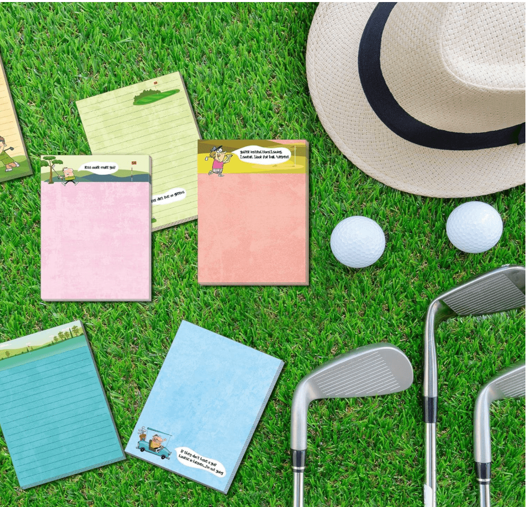 Goofy Golfer Note Pads by Putter Girl