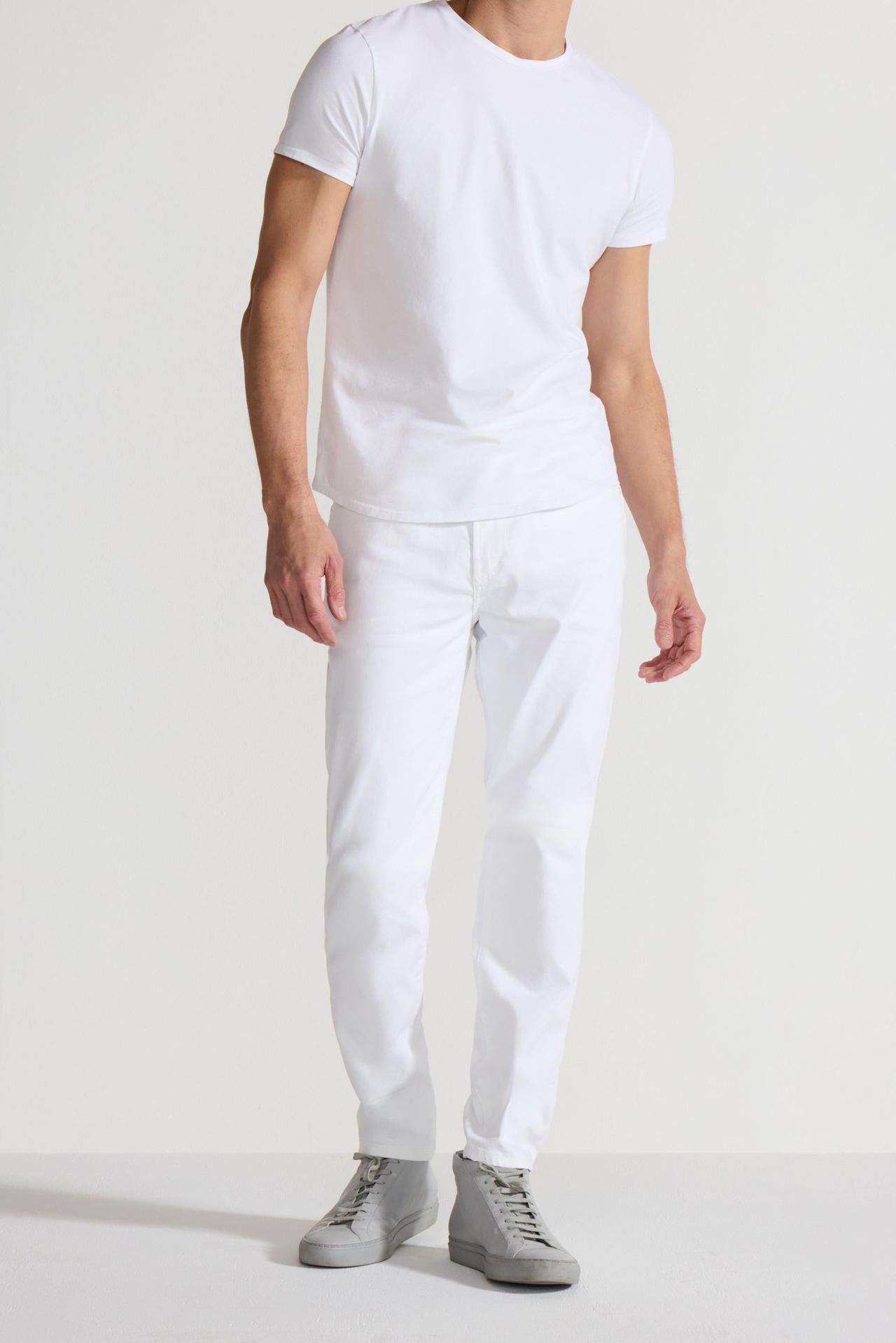 Brando Blanc Stretch Slim Jean by MONFRERE