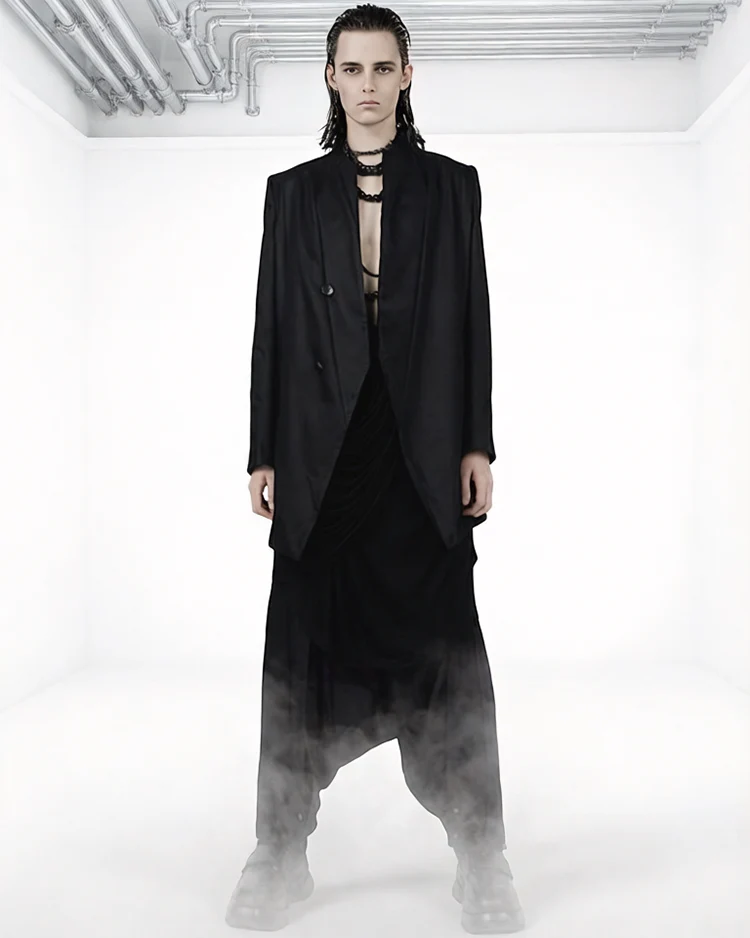GEOMETRIC DECONSTRUCTED WOOL BLAZER by OFFCULTURE