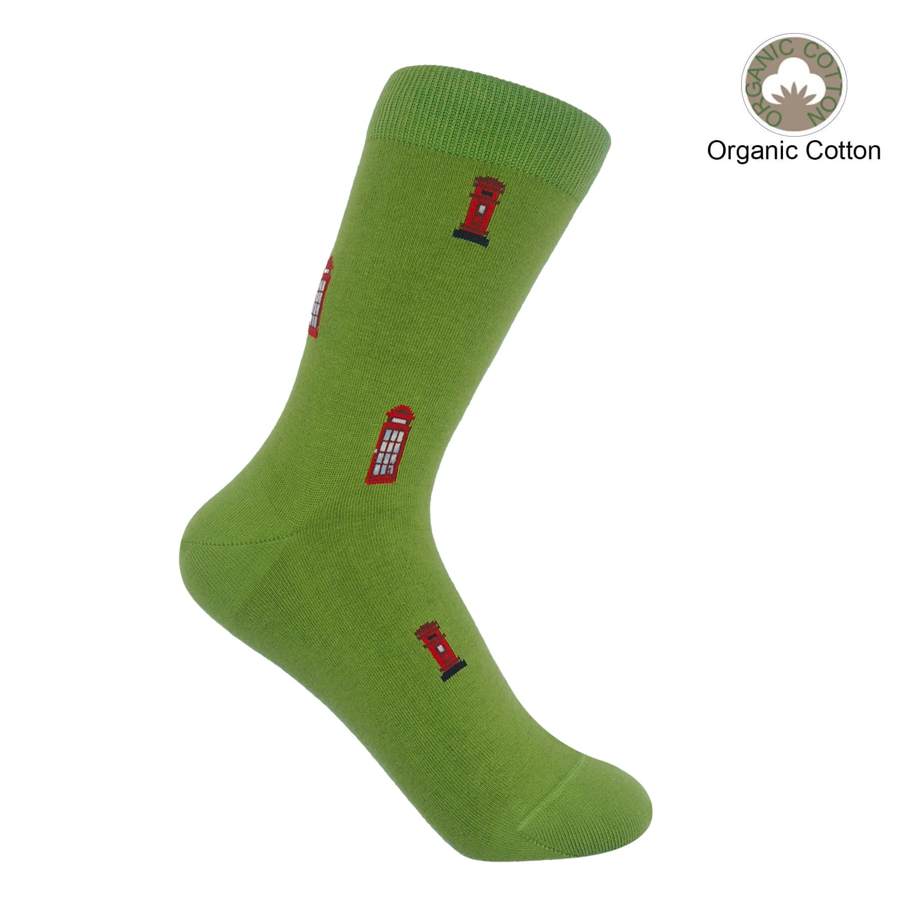 Post Box Women's Socks - Green by Peper Harow