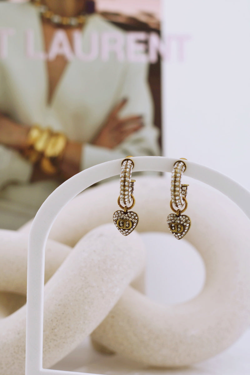 CARTER HEART GLITZ EARRINGS by RAËLIV