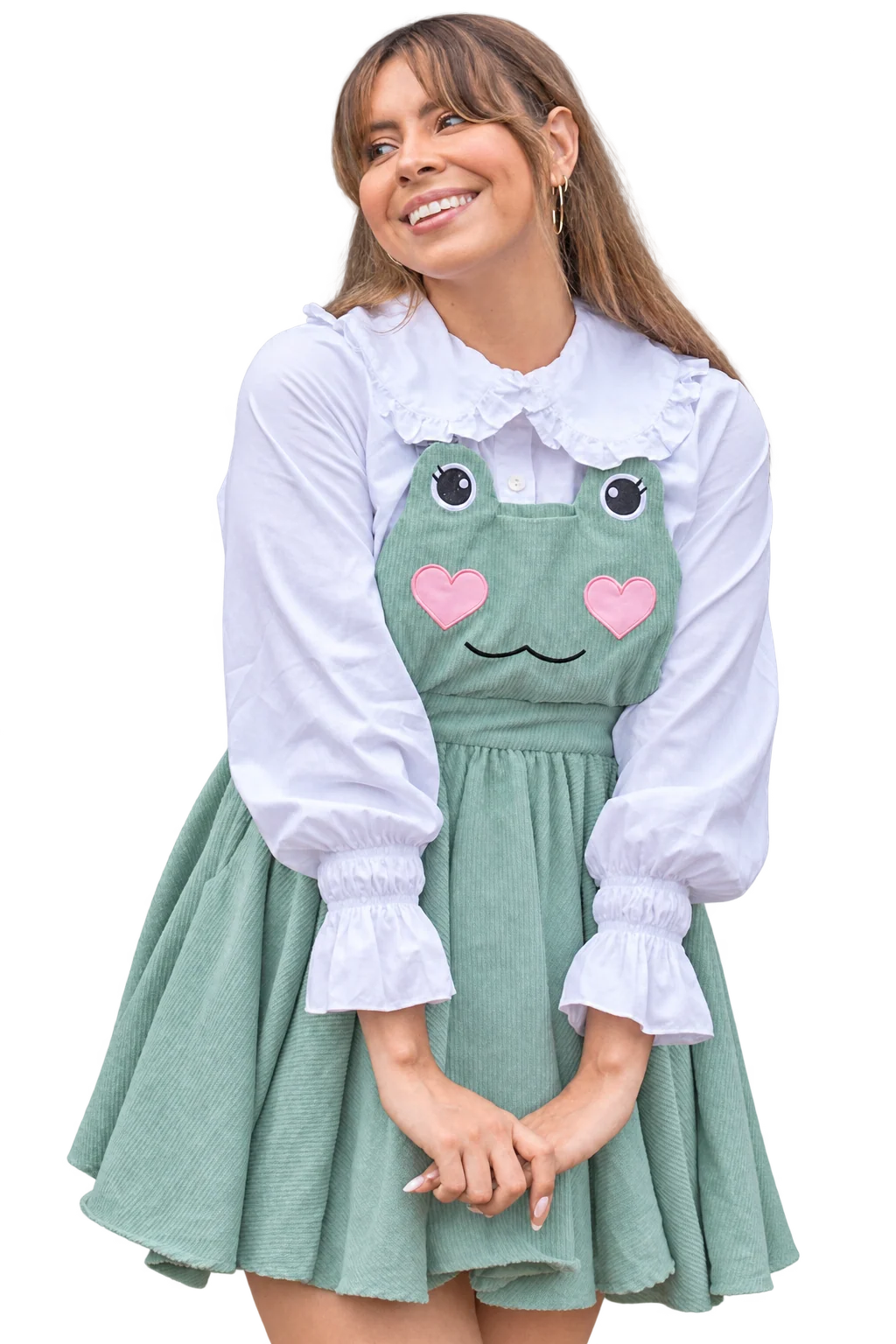 Matcha Frog Pinafore by Miss Candyholic