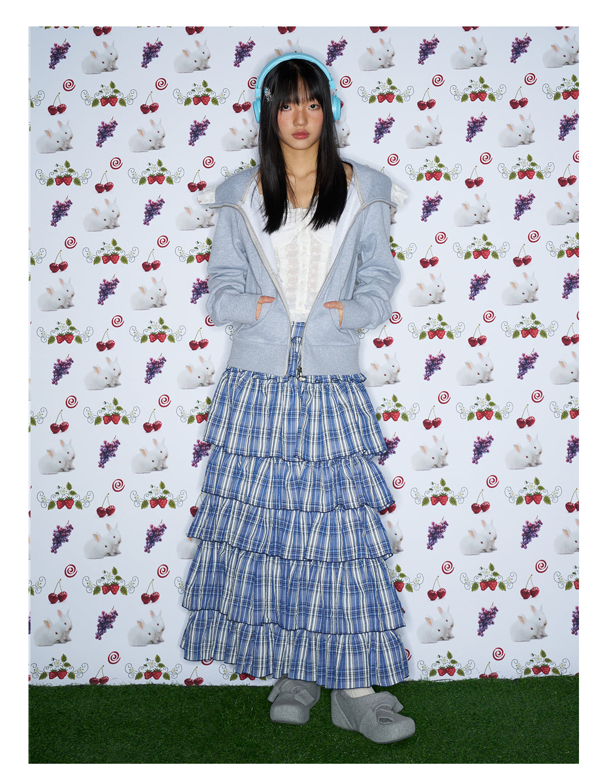 Gyaru Plaid Layered Skirt - MOF Gift by Land Decora