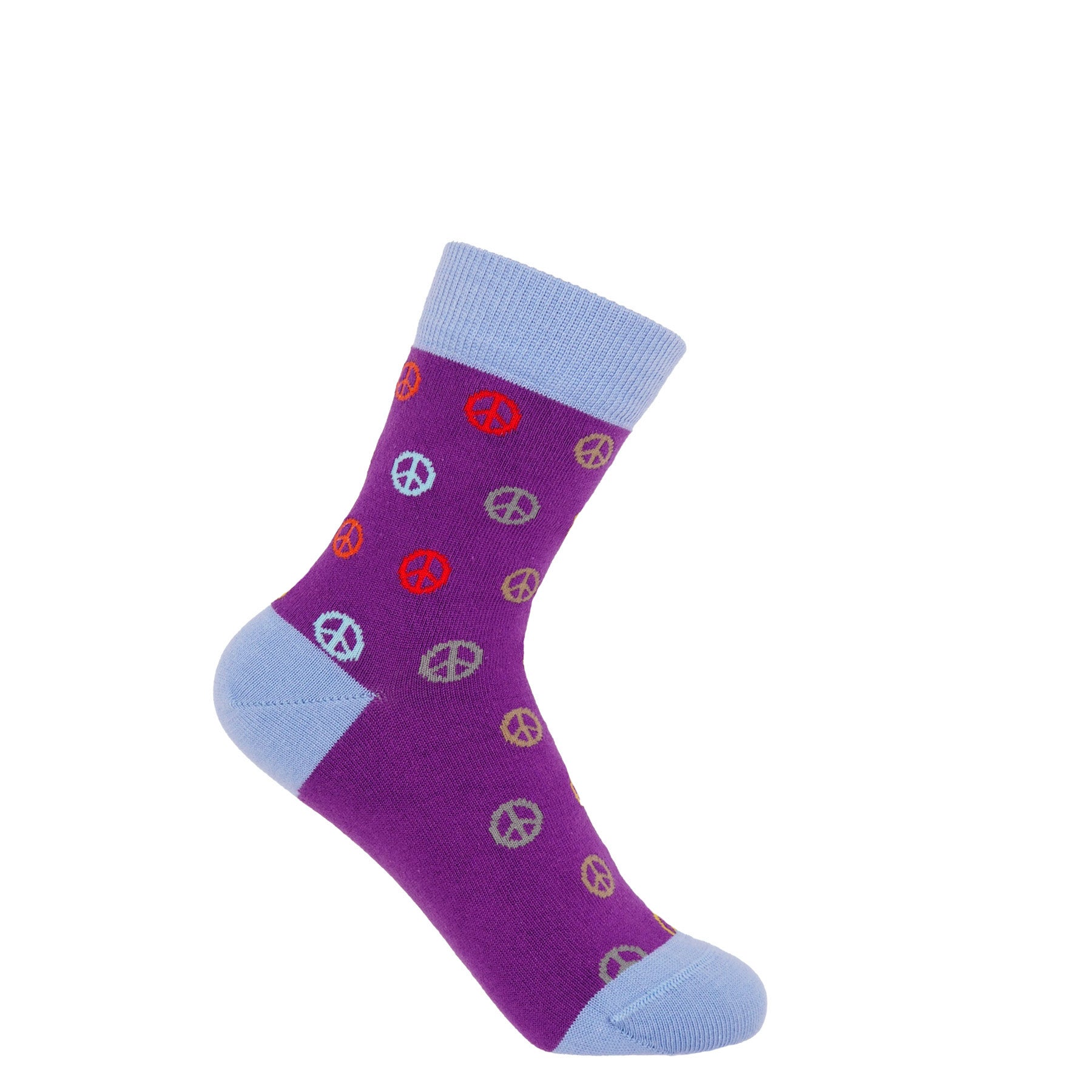 Peace Women's Socks - Purple by Peper Harow