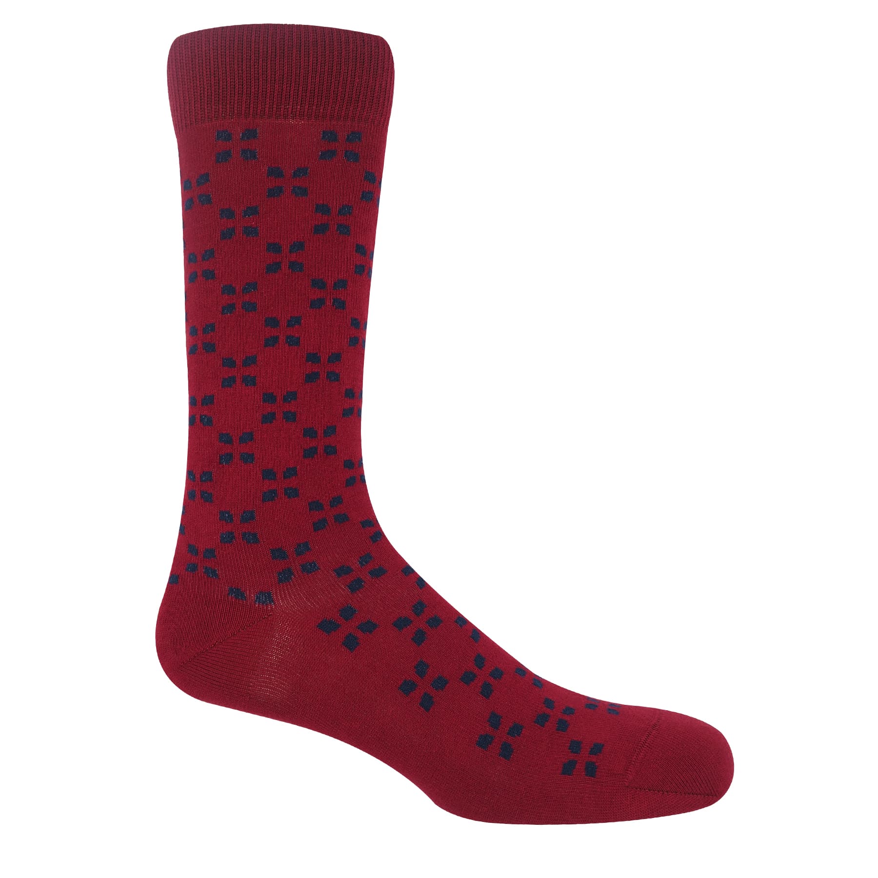 Cambridge Men's Socks - Burgundy by Peper Harow