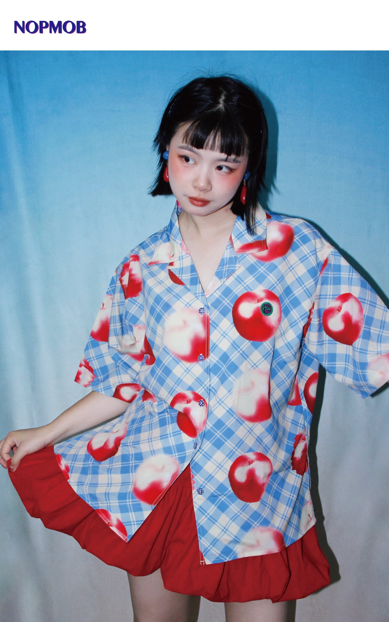 Retro Plaid Short Sleeve Shirt - NOPMOB by Land Decora