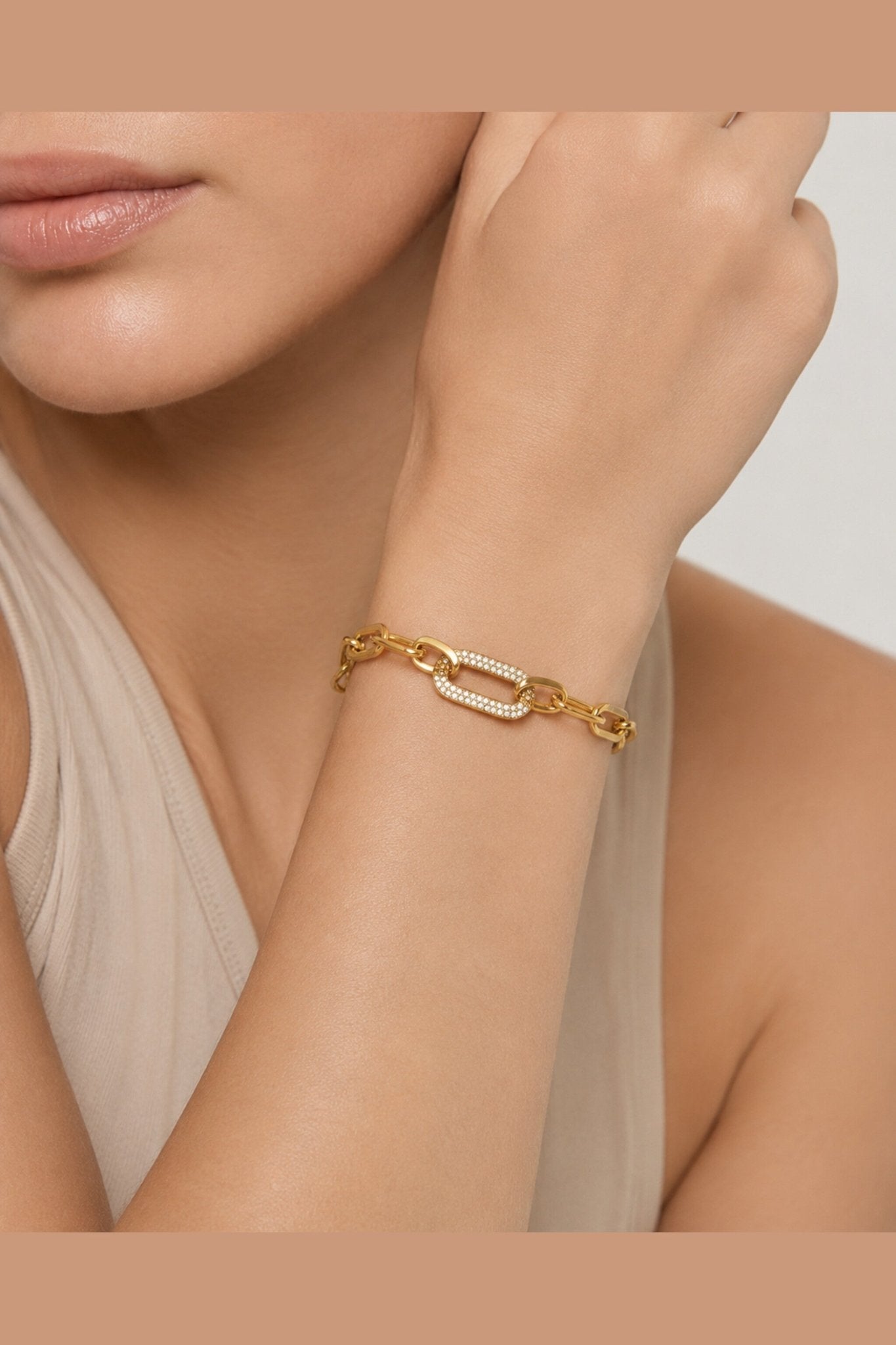 Livia Waterproof Chunky Link Bracelet by Akalia