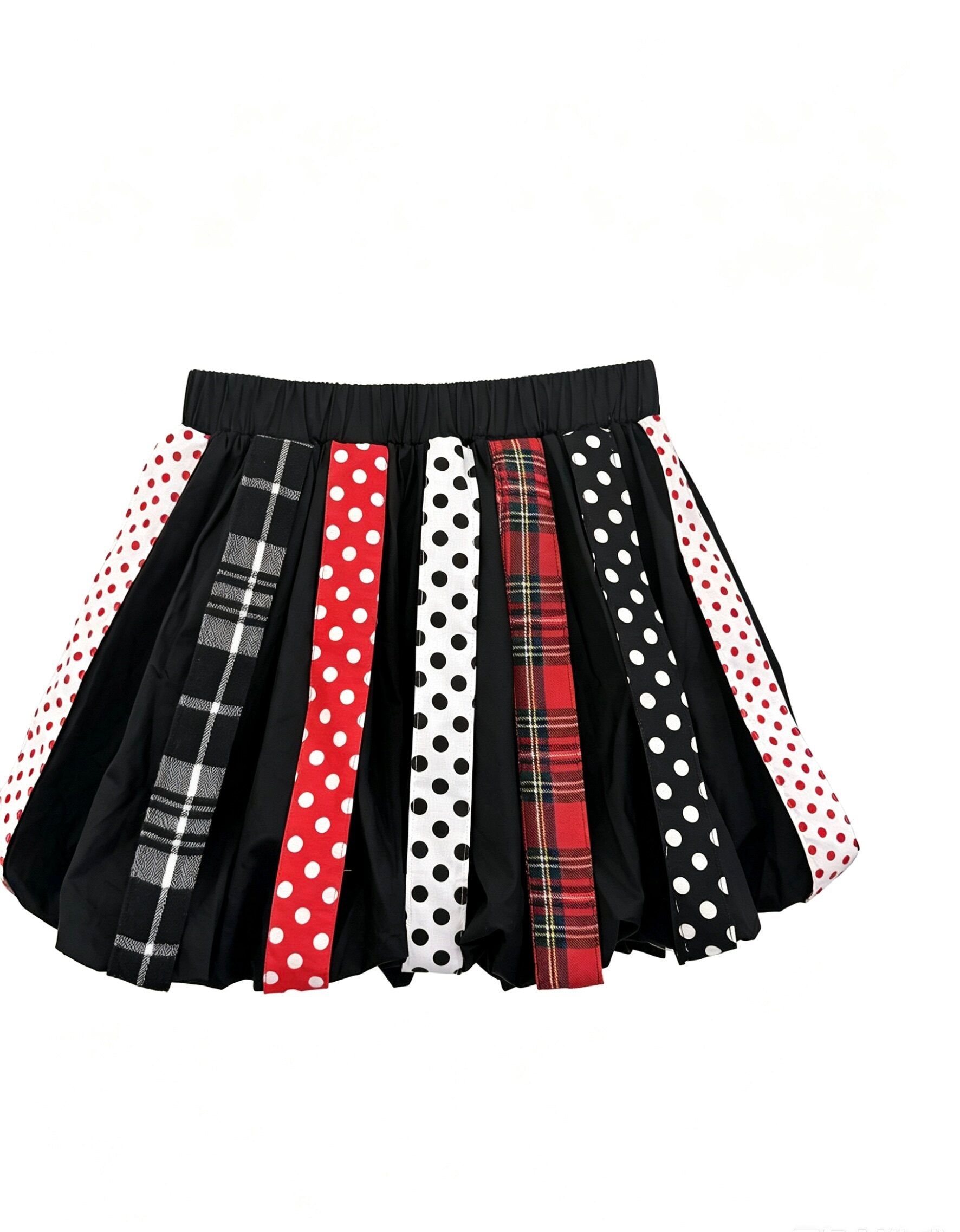 Kawaii Polka Dot Bubble Skirt - RedDevil by Land Decora