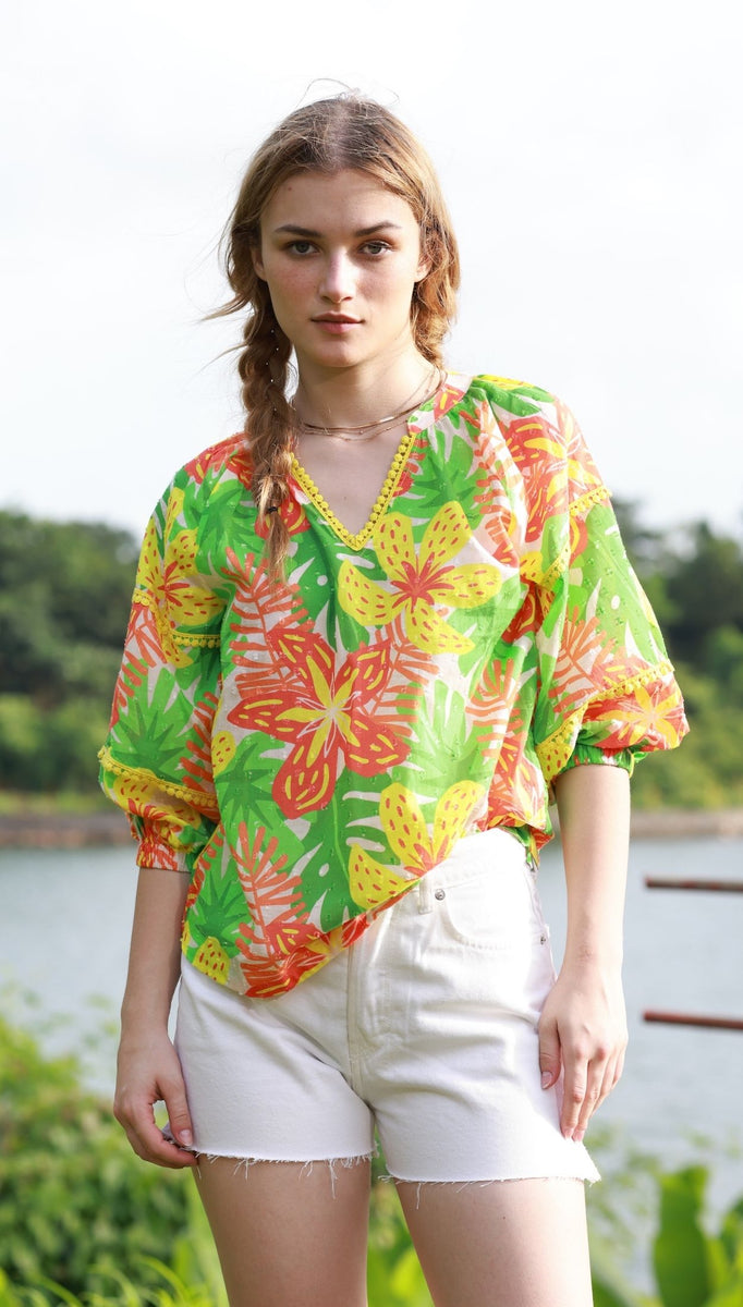 FLORAL SPICE TRIXIE Top by Maude Vivante