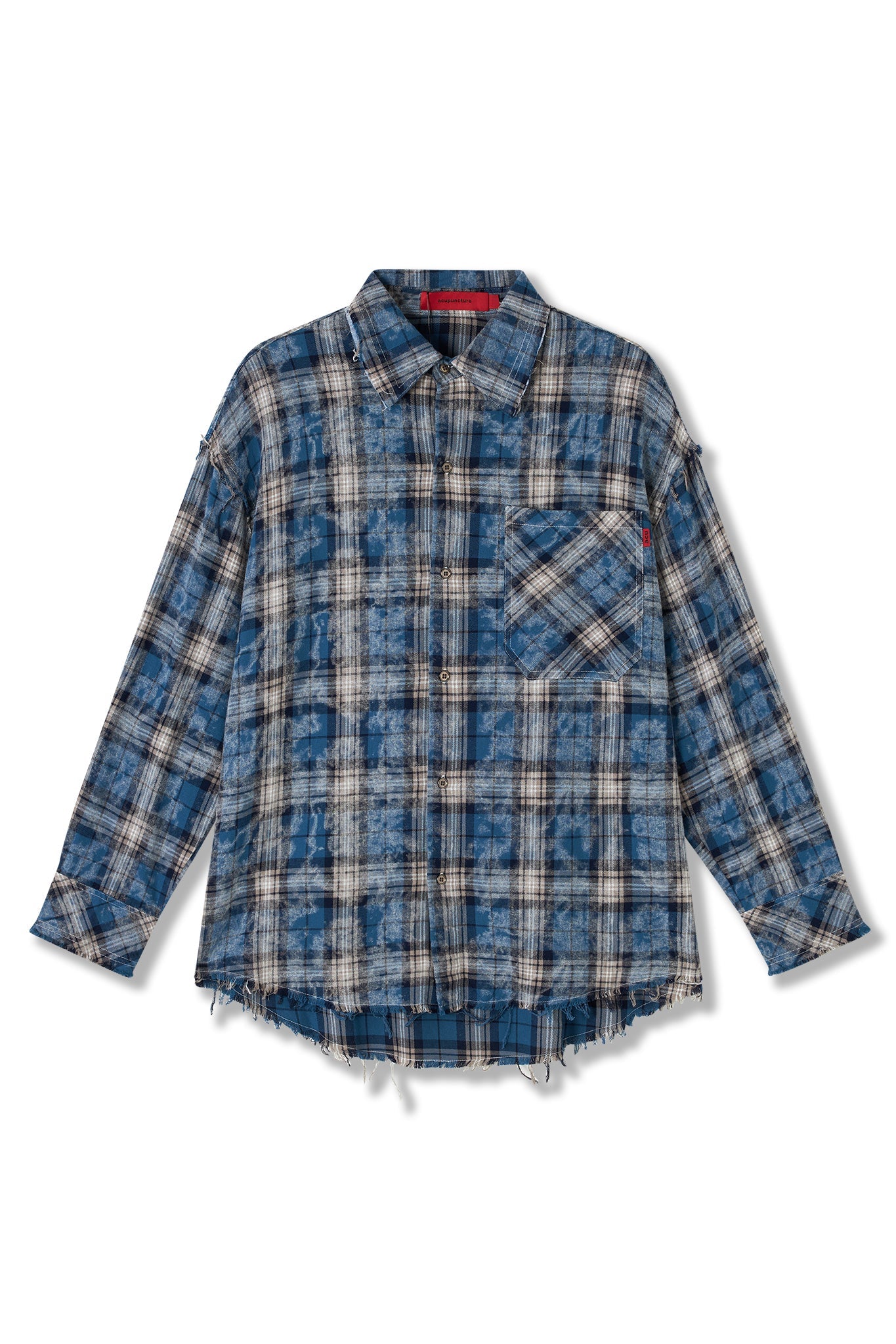 HYPER ACID SHIRT BLUE GRID by Acupuncture1993