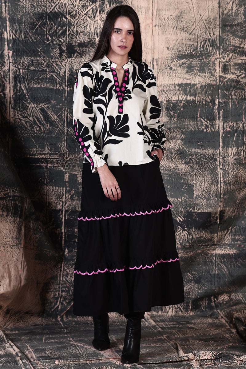 BLACK ELLA SKIRT by Maude Vivante