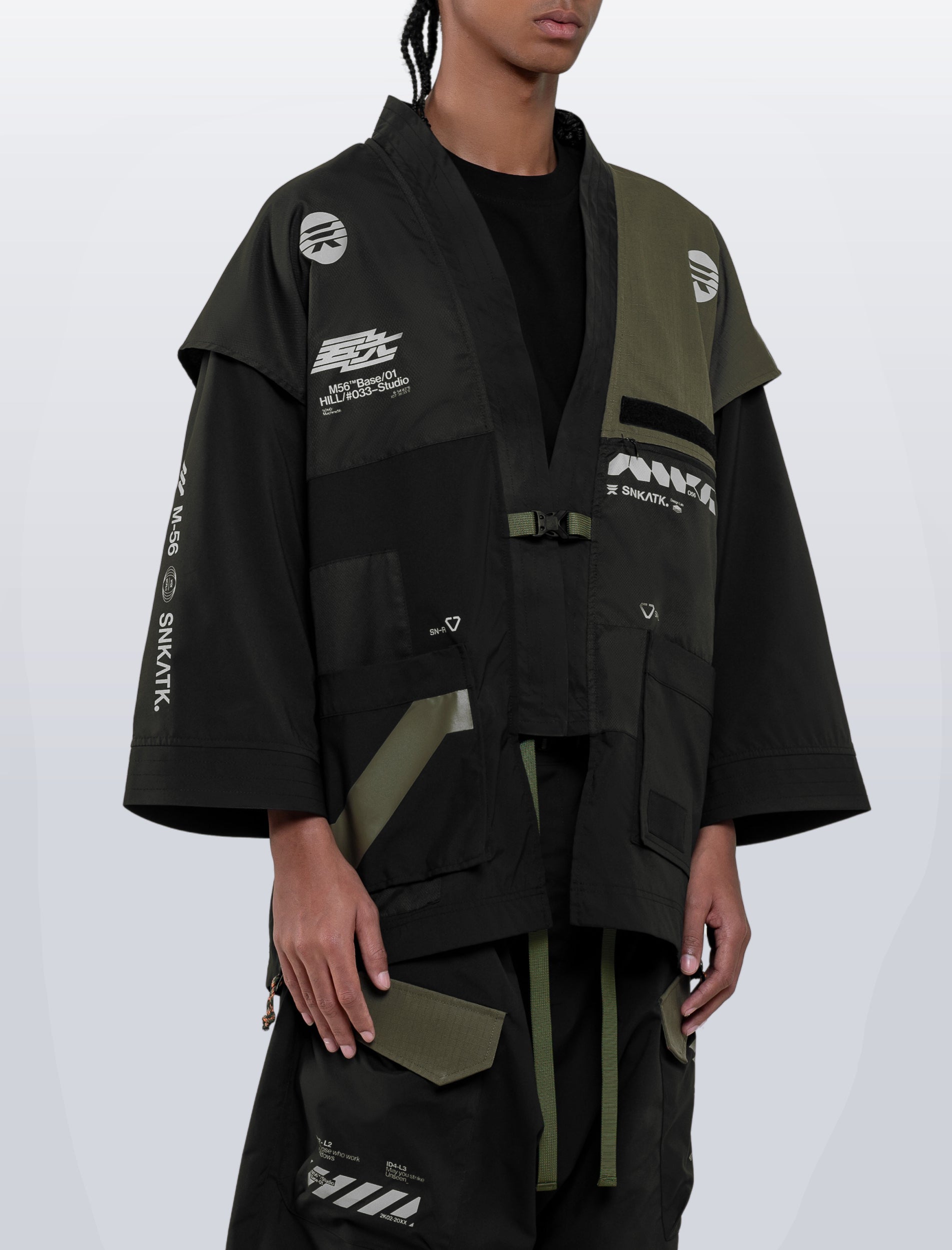SNK ATK x M56™/Studio - SHOGUN Noragi-X Jacket - Subdued Cactus - SNK ATK® Design Lab by SNK ATK Design Lab