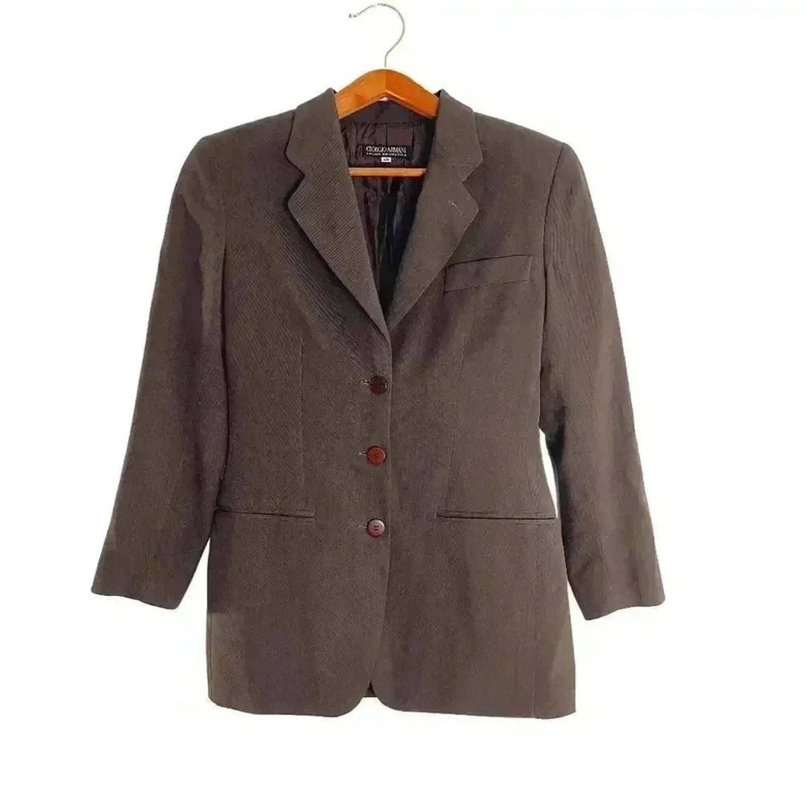 Giorgio Armani Vintage Brown Suit Jacket Women's Size 6 US Business Ca by Hot Girl Secondhand