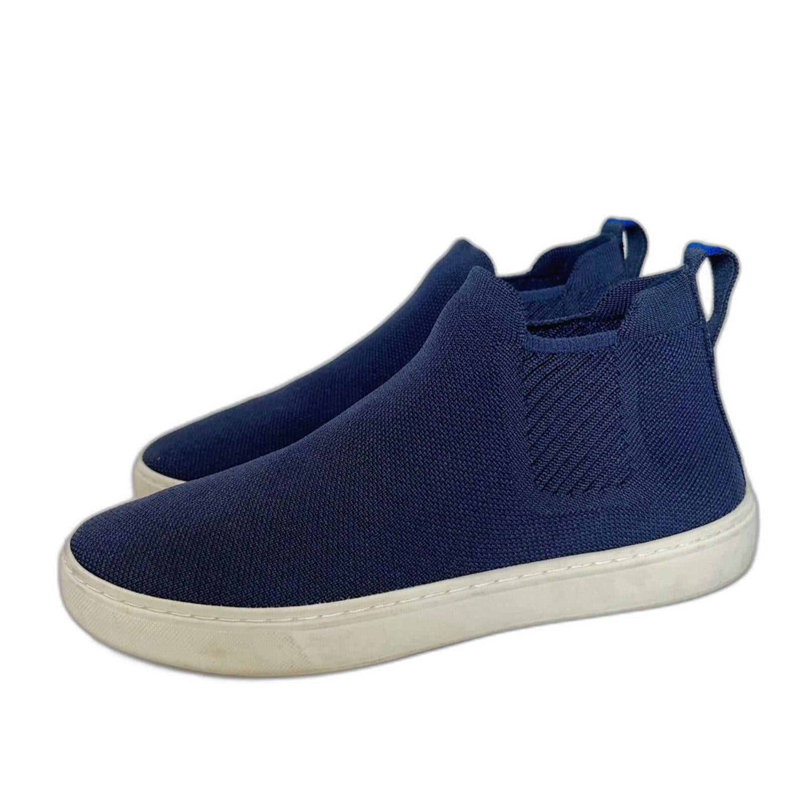 Rothy's Limited Edition Chelsea Nightfall Navy Blue High Top Sneakers by Hot Girl Secondhand