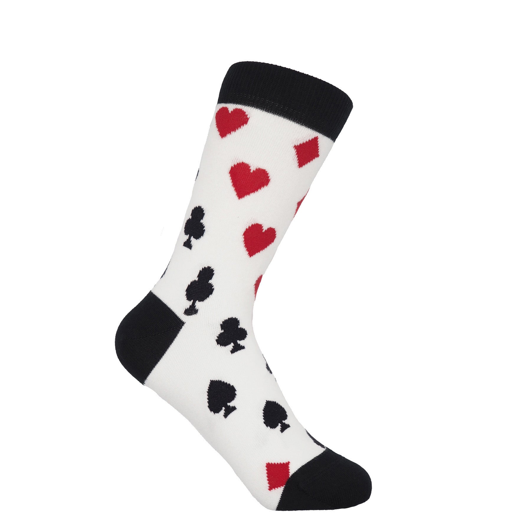 Royal Flush Women's Socks - White by Peper Harow