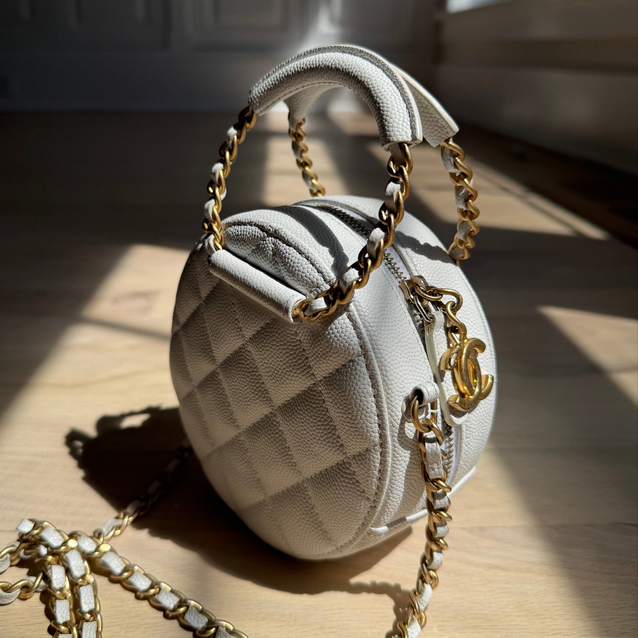 Chanel 'In the Loop' Round Clutch by The Vintage New Yorker