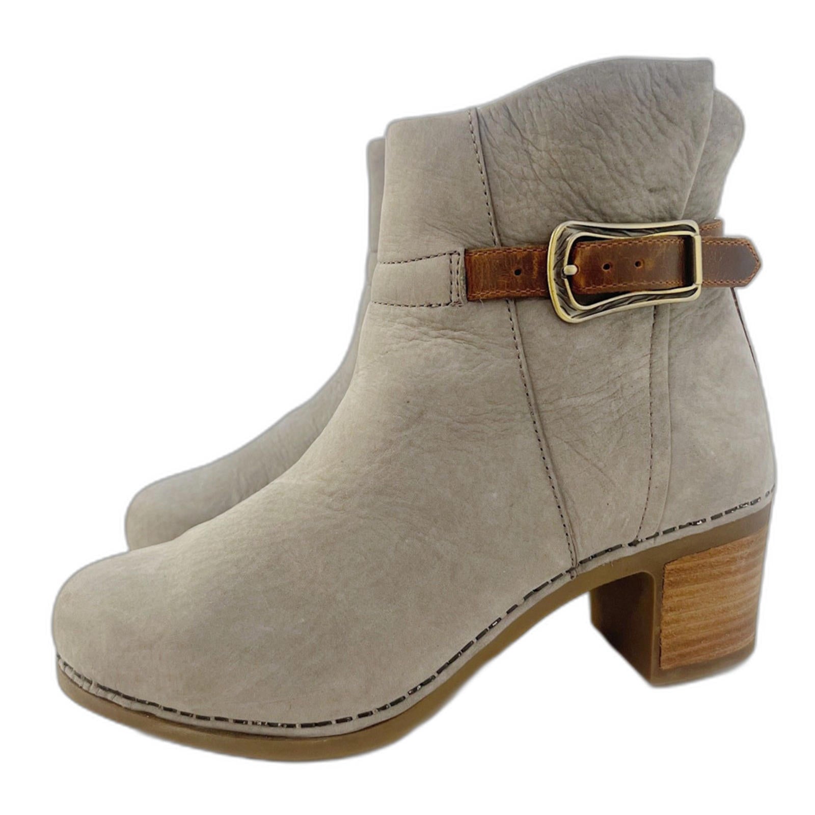 Dansko Hartley Boots Grey Nuback Ankle Boots Booties Women's Size 6.5- by Hot Girl Secondhand