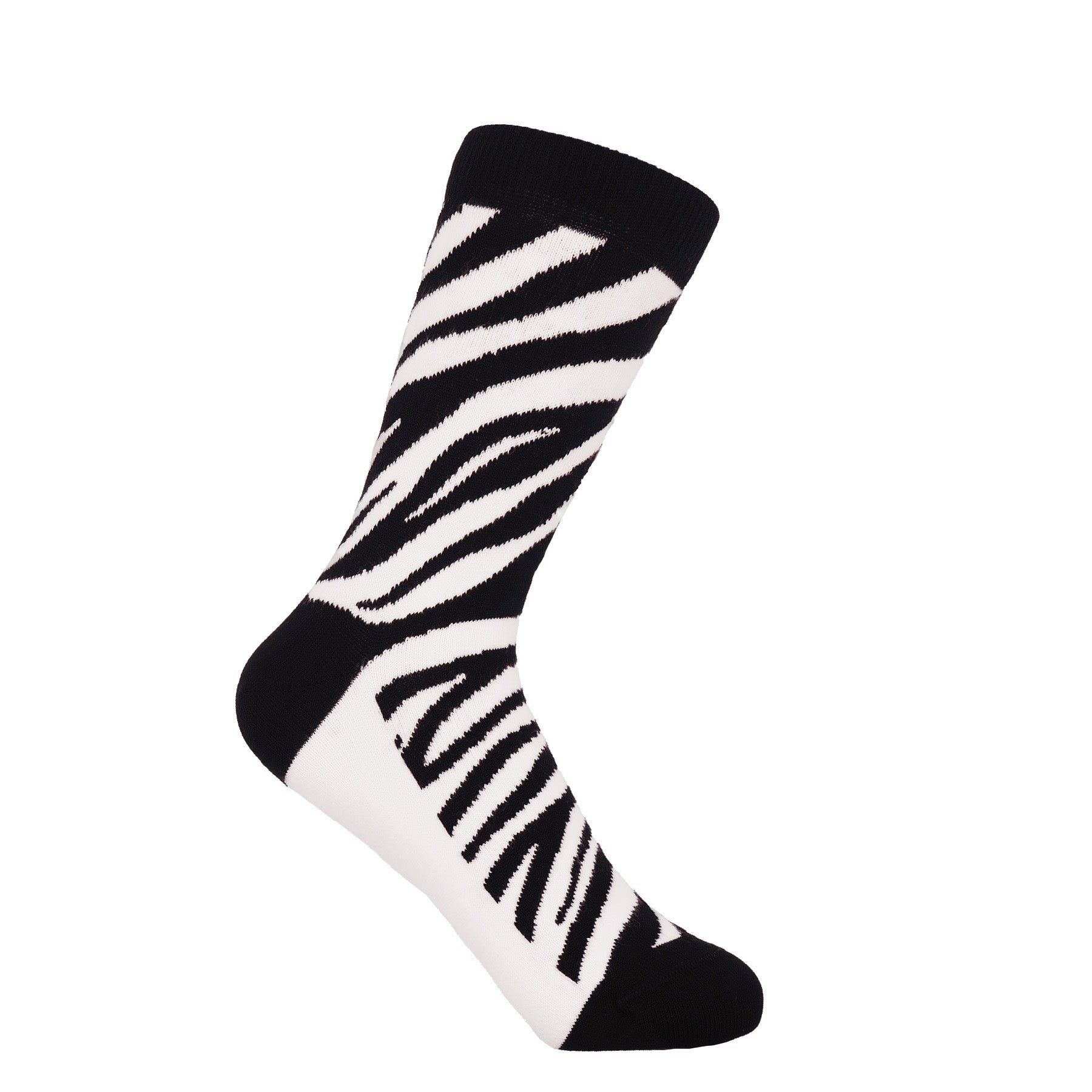 Zebra Women's Socks - Black by Peper Harow