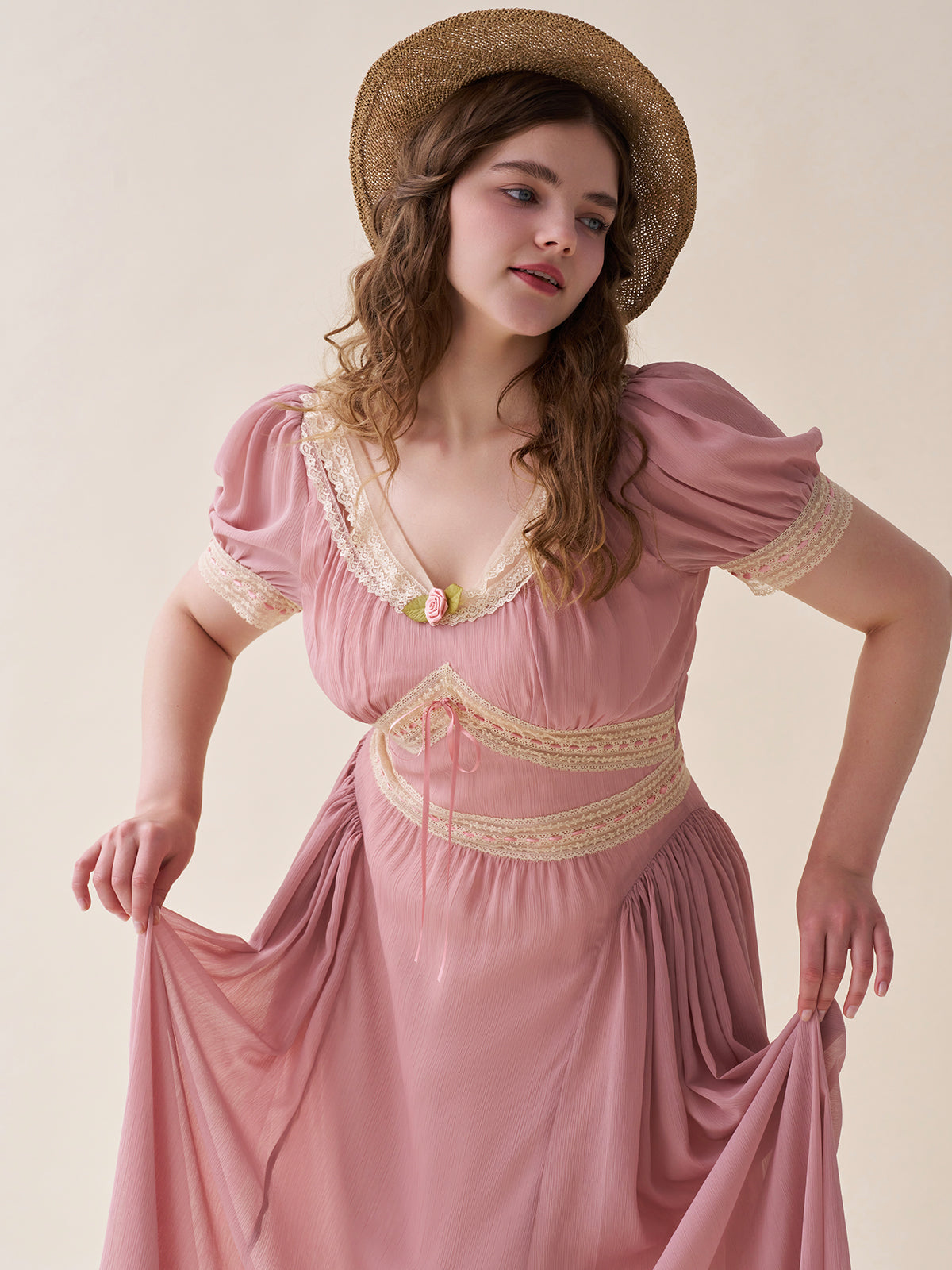 Plus Size Dress Vintage French Lace Dress | LaceMade by Land Decora