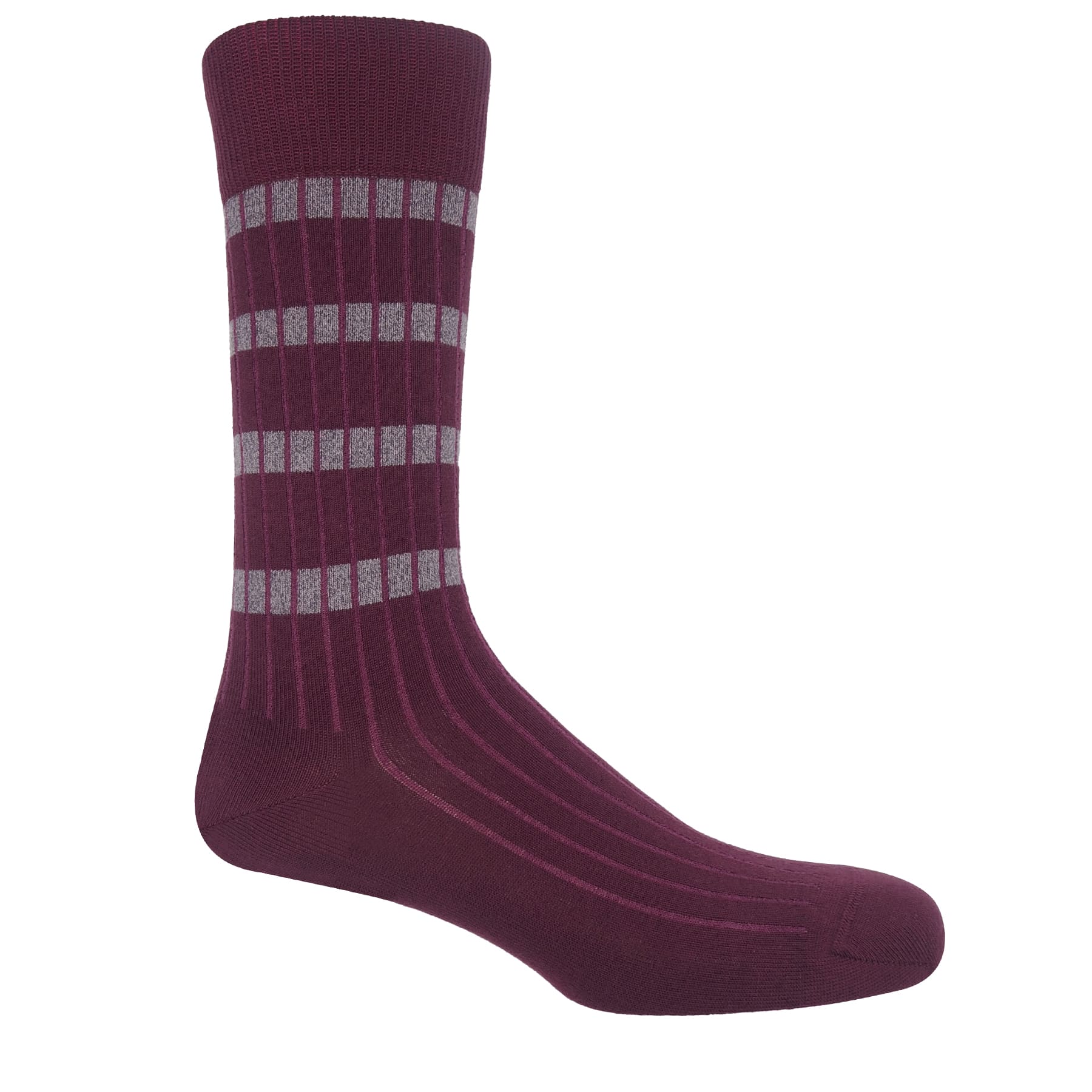 Old School Men's Socks - Maroon by Peper Harow