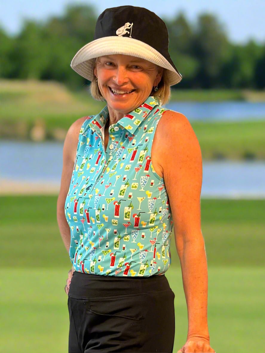 Cheers Sleeveless Polo by Putter Girl