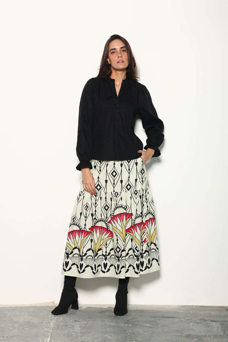 ARROW MOTIFS ADA SKIRT by Maude Vivante