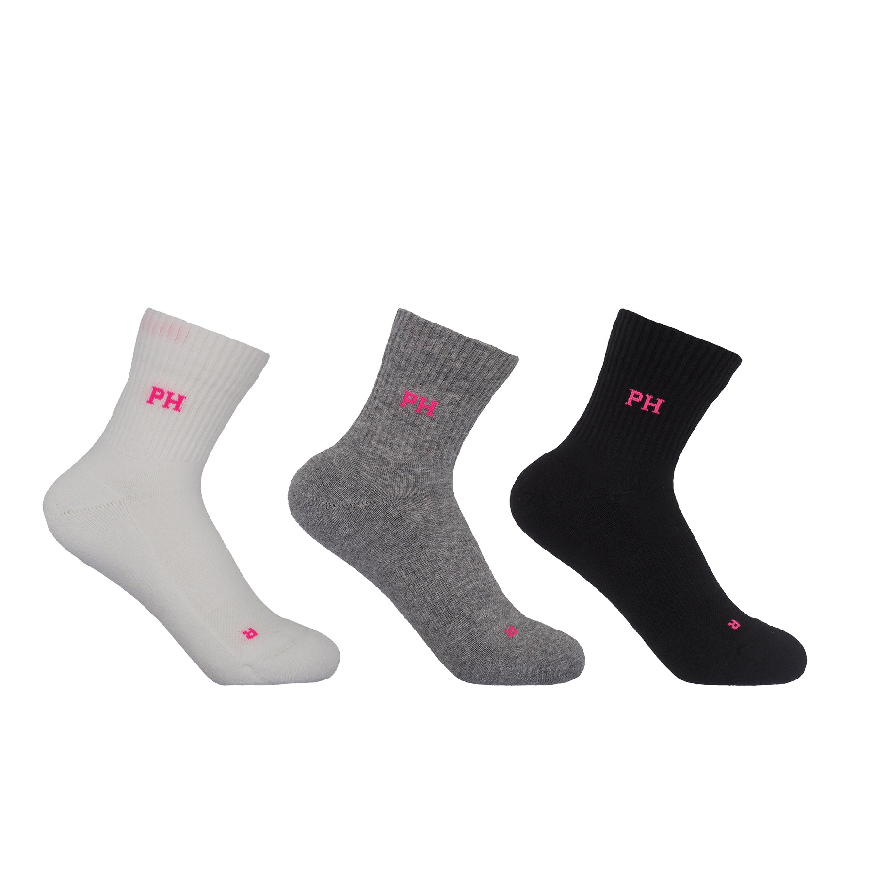 3 Pack Essential Quarter Women's Sport Socks - Mixed by Peper Harow