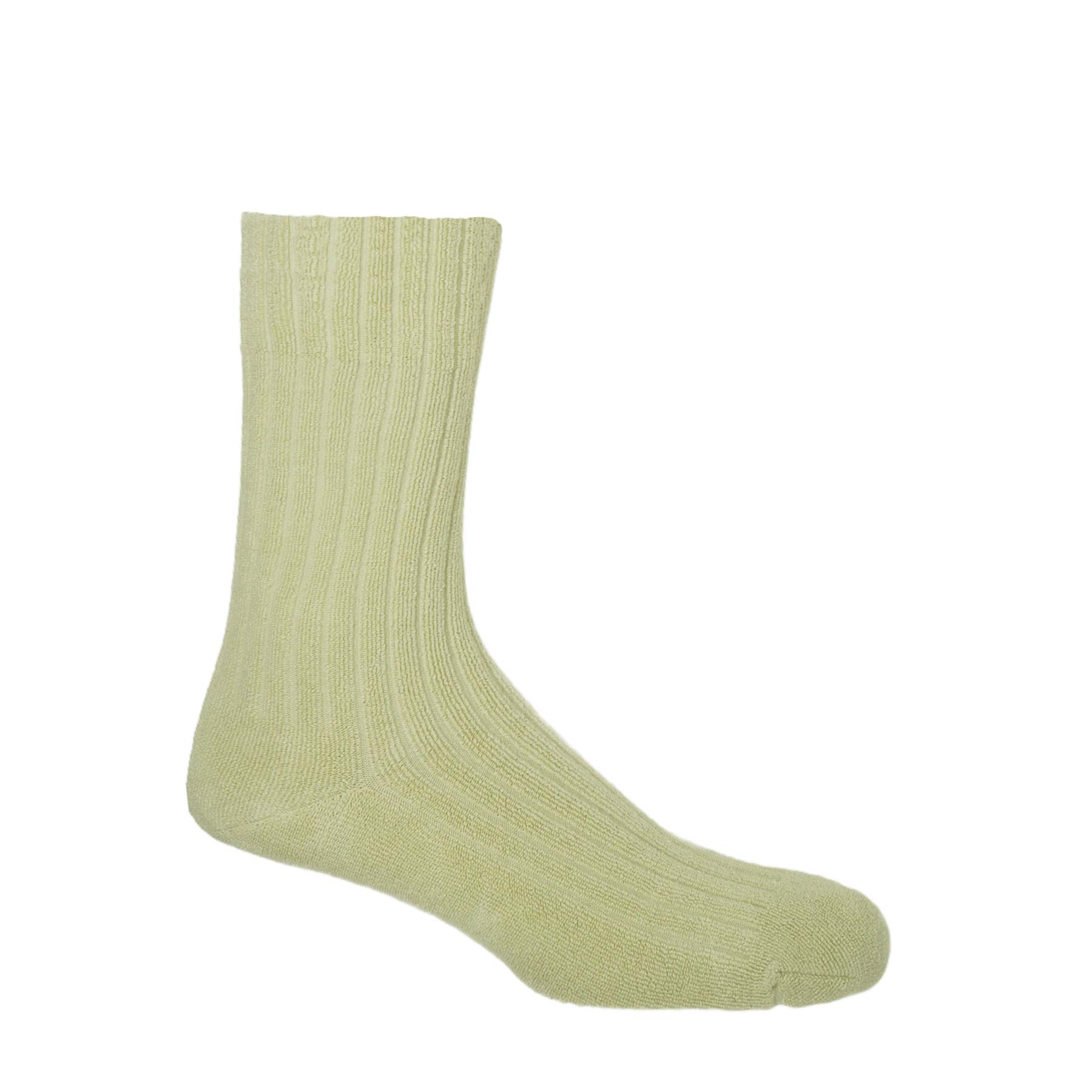 Ribbed Men's Bed Socks - Cream by Peper Harow
