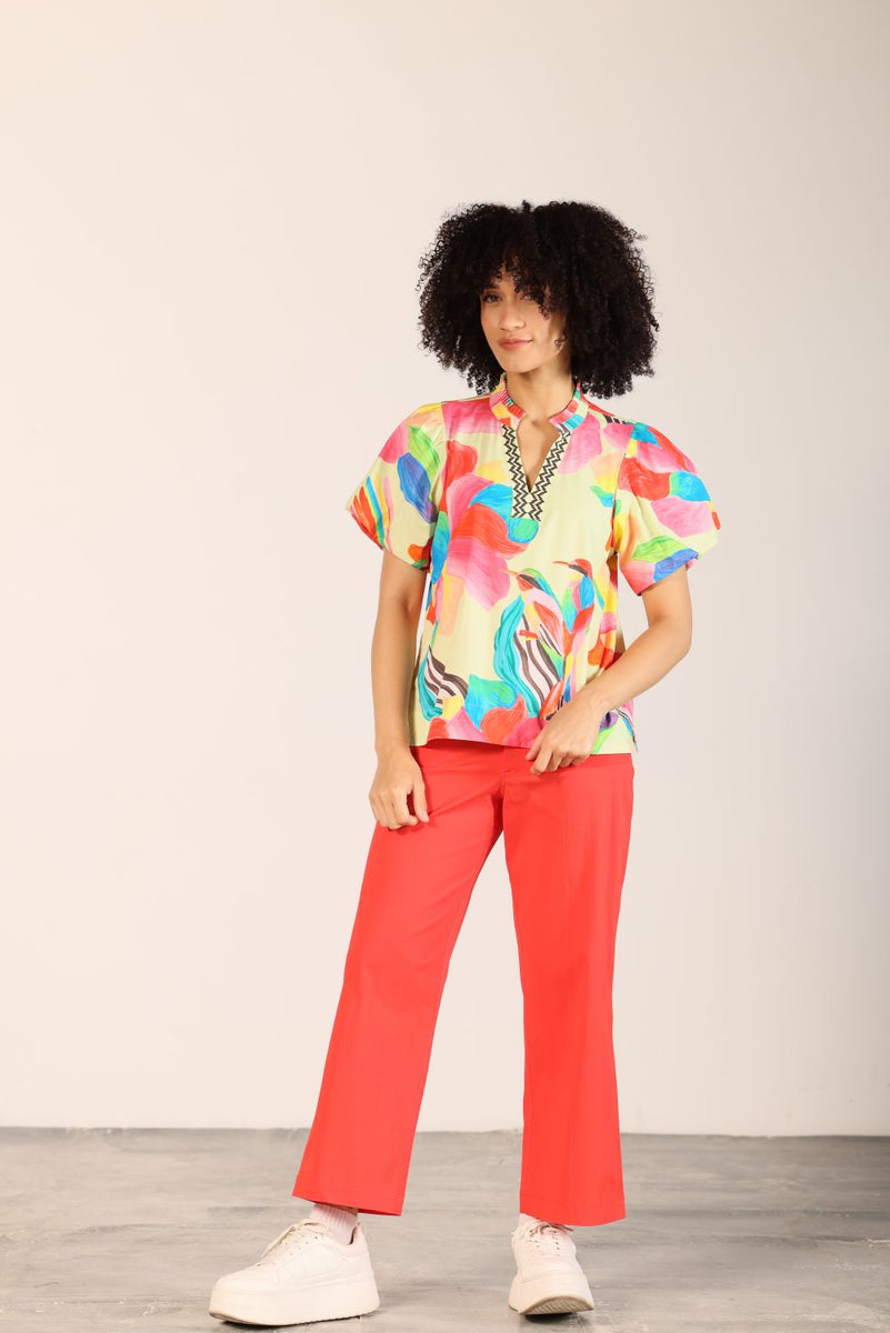 LEMON POPS FAYE TOP by Maude Vivante