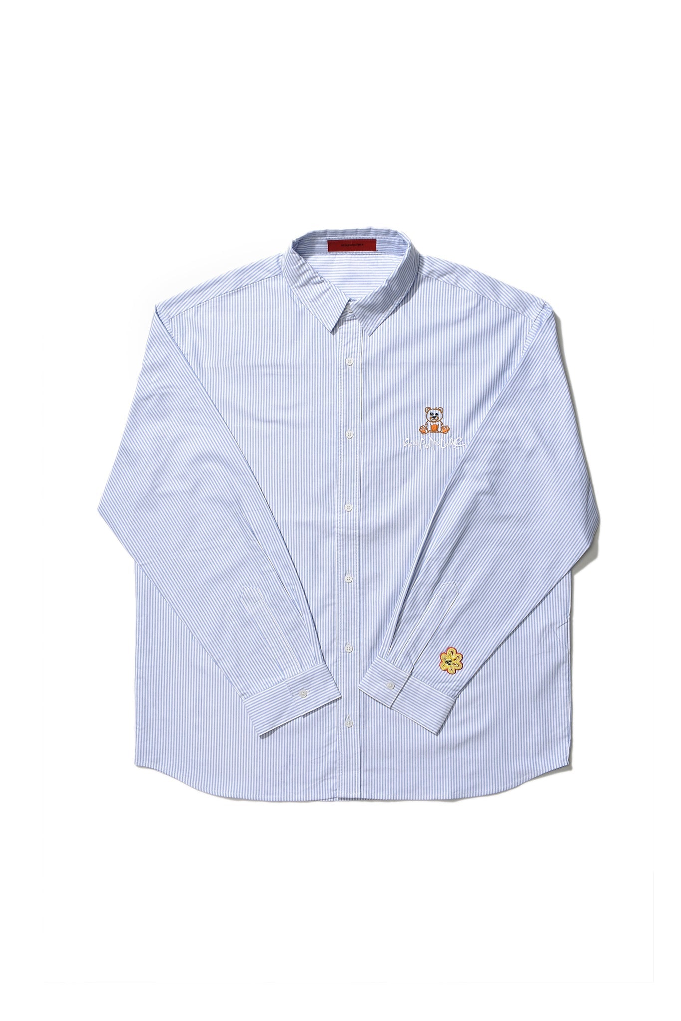 TEDDY STRIPED SHIRT LIGHT BLUE by Acupuncture1993