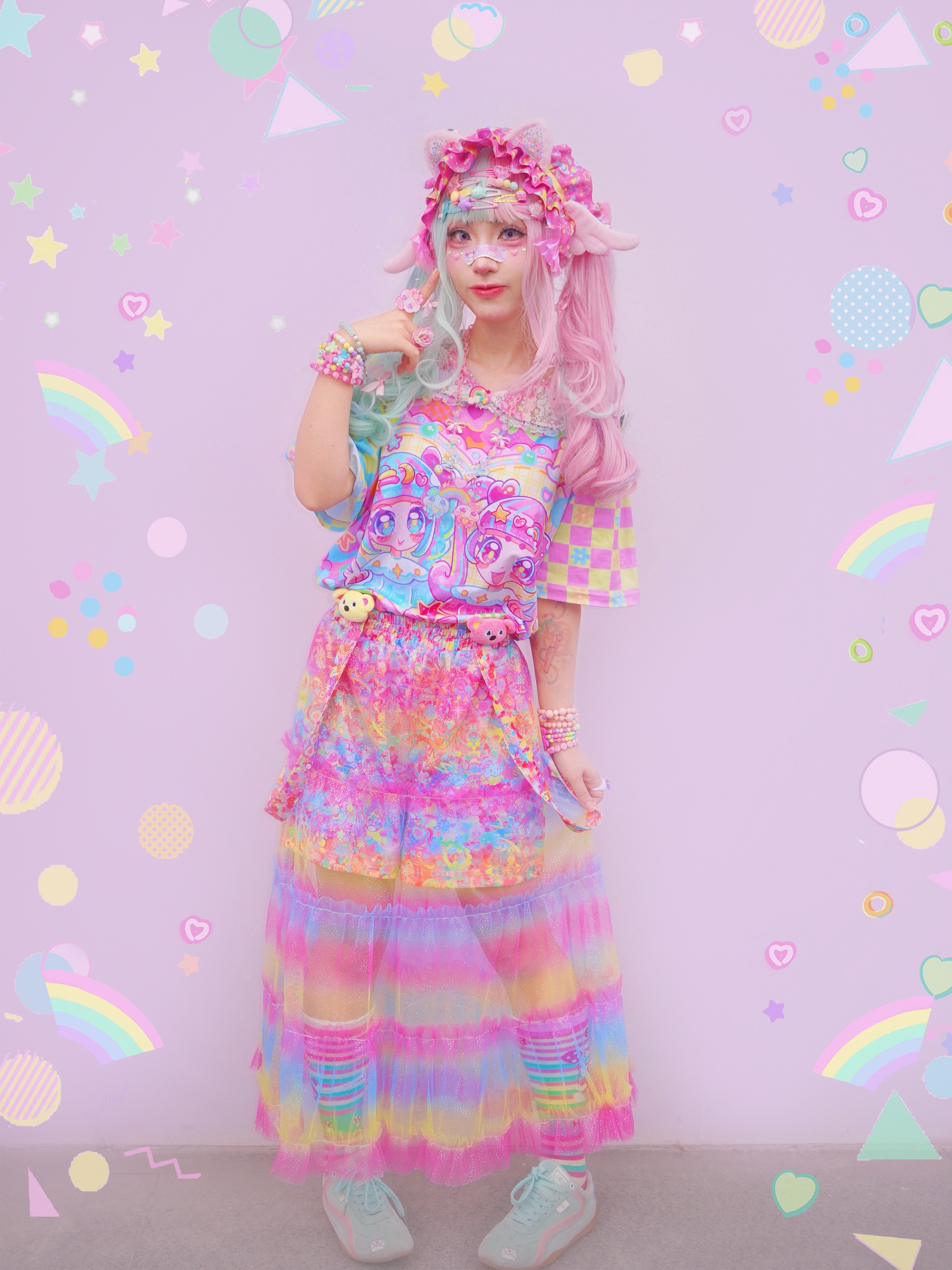 Harajuku Pastel Gradient Tulle Dress - Dream Bubble by Land Decora