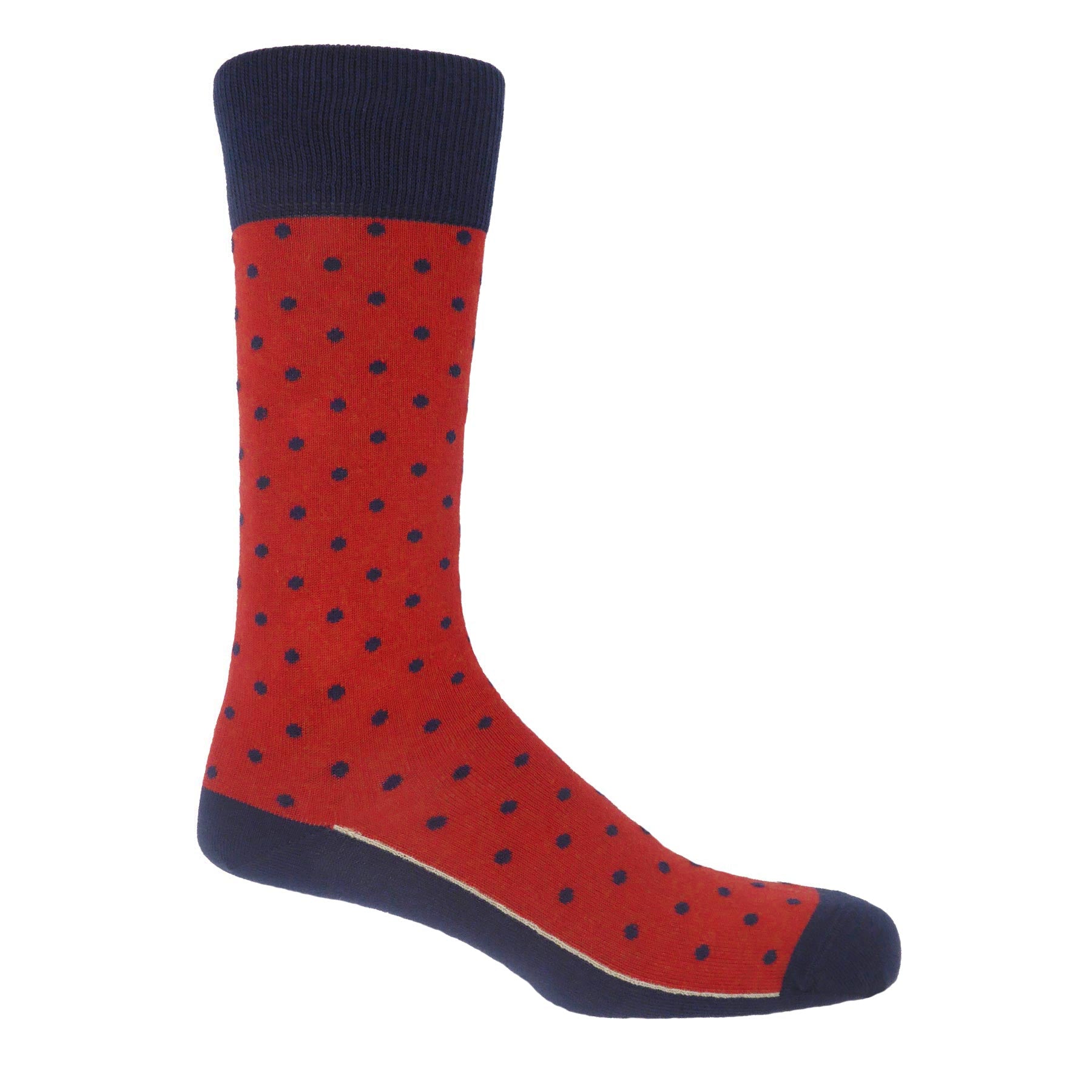 Pin Polka Men's Socks - Apple by Peper Harow