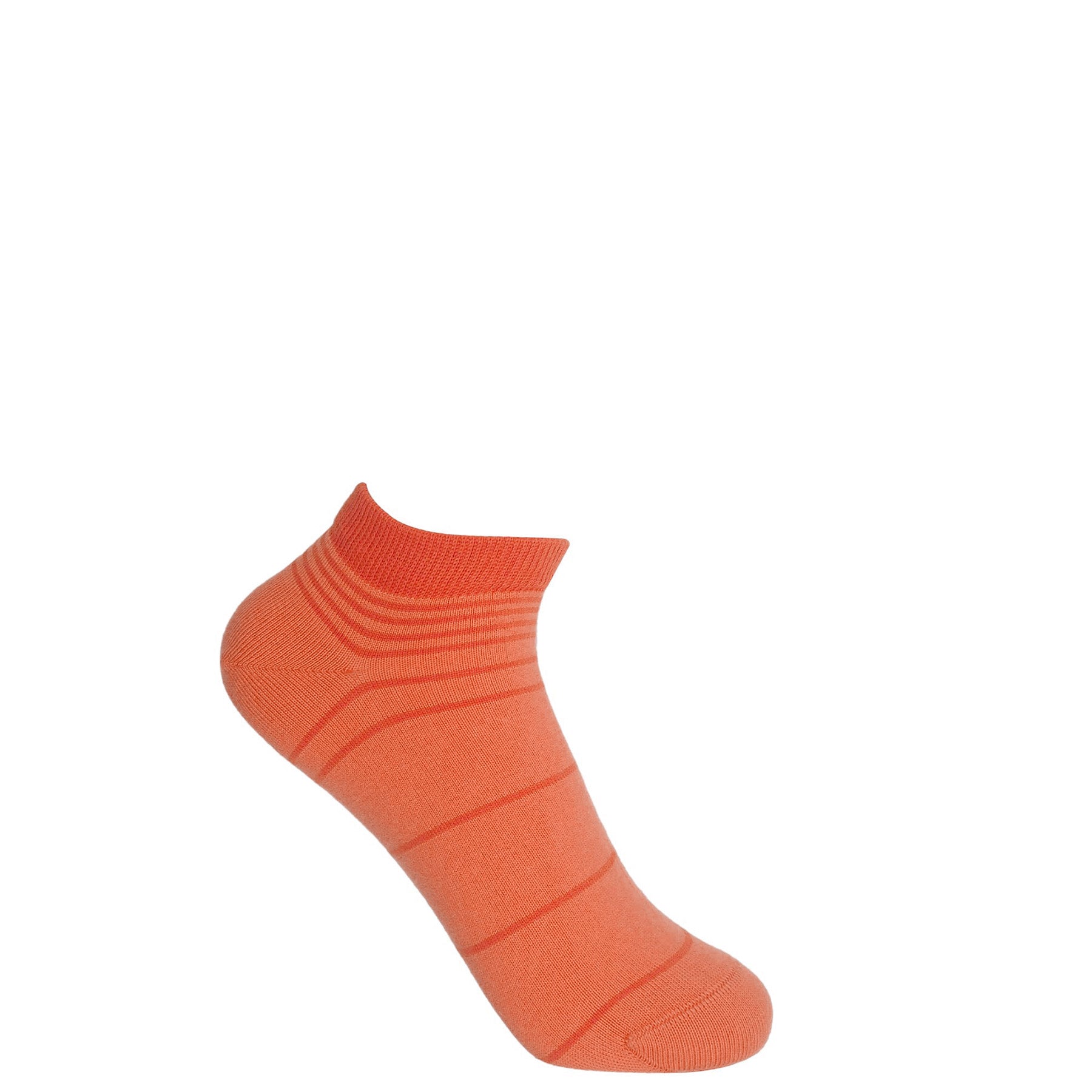 Retro Stripe Women's Trainer Socks - Orange by Peper Harow