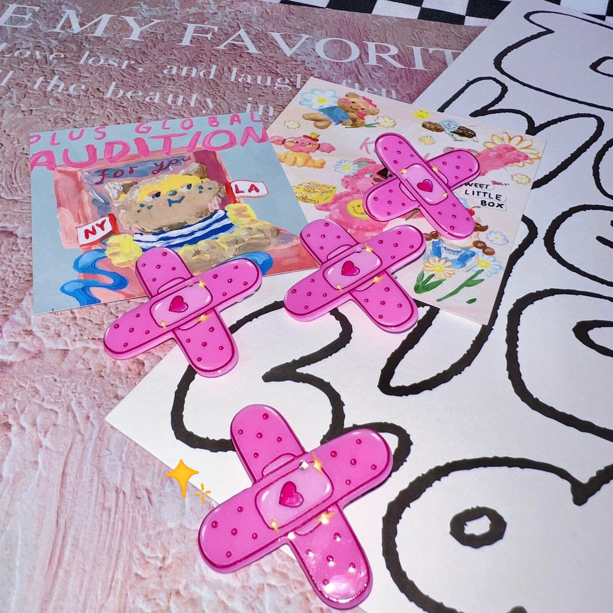 Band-aid Hair Clip - Decora Kei Harajuku Style by Land Decora