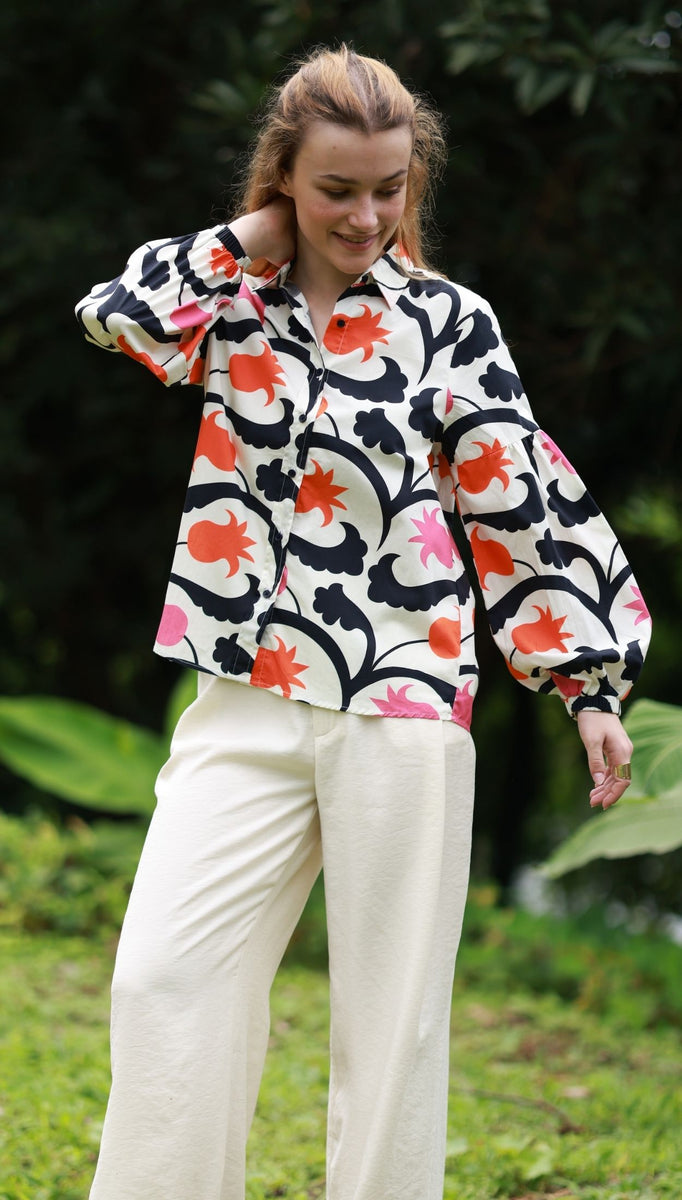 KAZAKH TULIPS ABBY Shirt by Maude Vivante