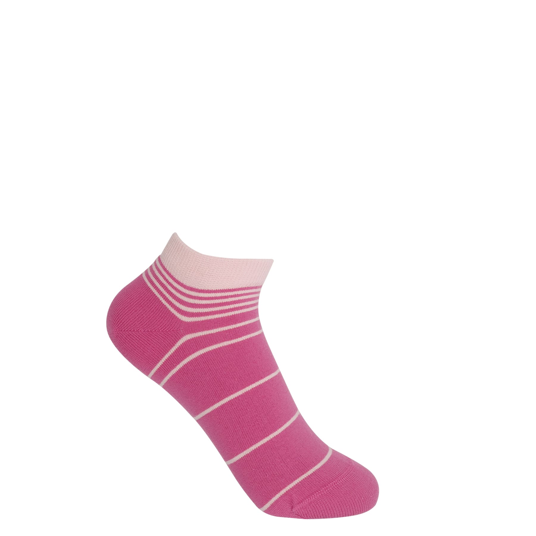 Retro Stripe Women's Trainer Socks - Pink by Peper Harow