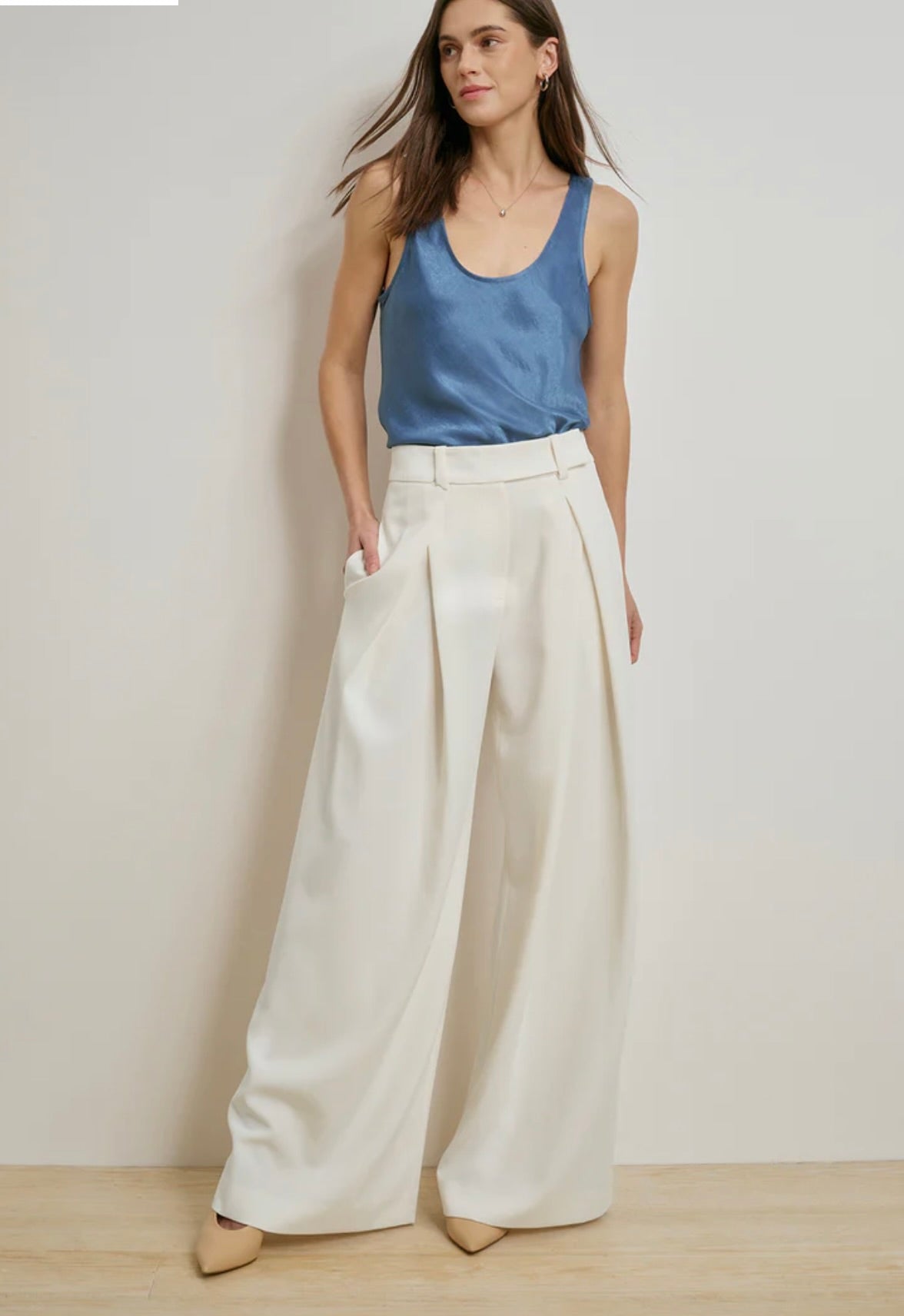 Favorite Daughter The Clean Cut Tank in River Blue by Sierra Deene