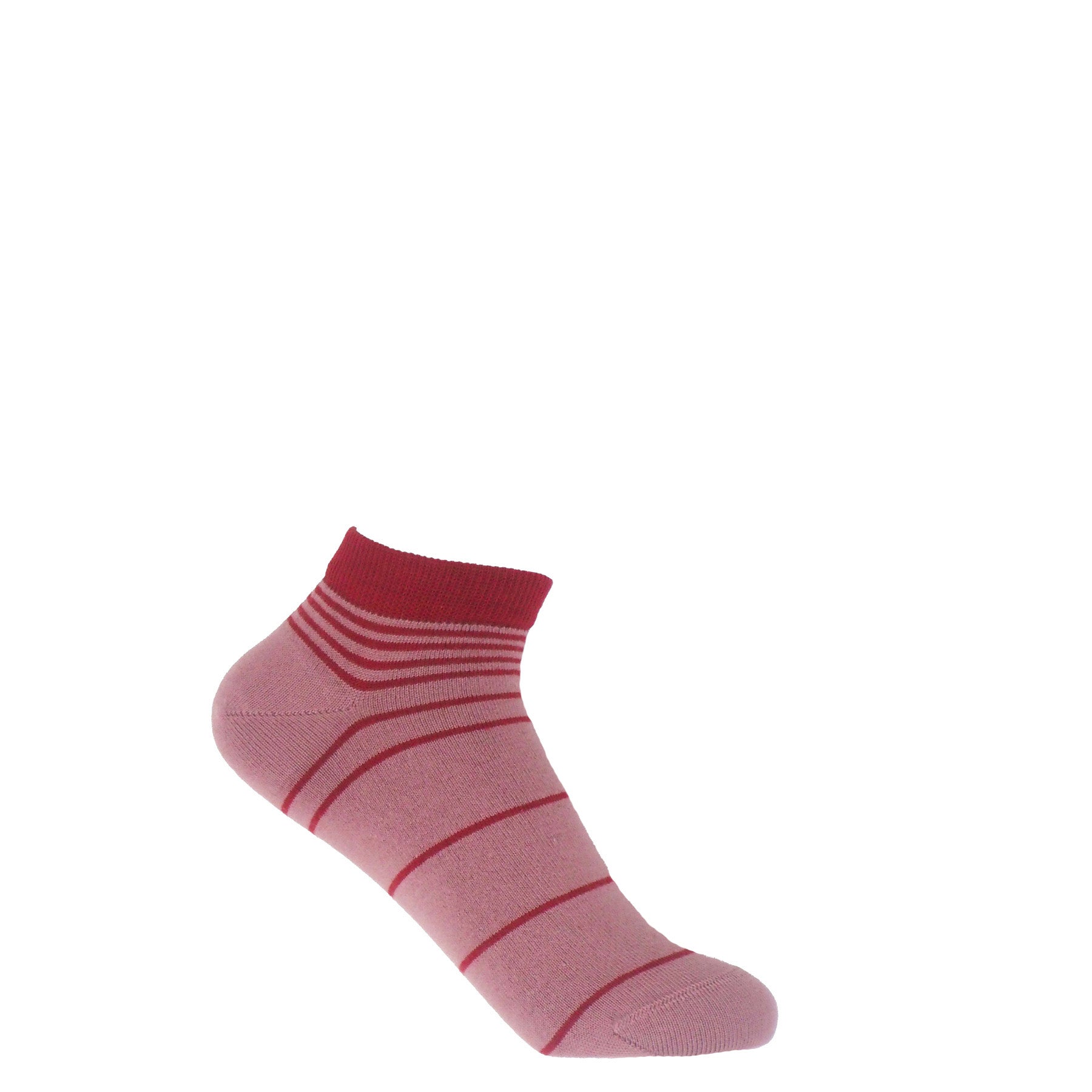 Retro Stripe Women's Trainer Socks - Musk by Peper Harow