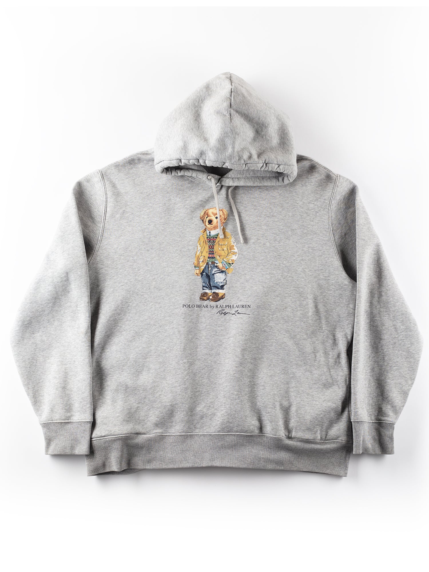 Vintage 00's Men Ralph Lauren Hoodie with Polo Bear by Northern Grip