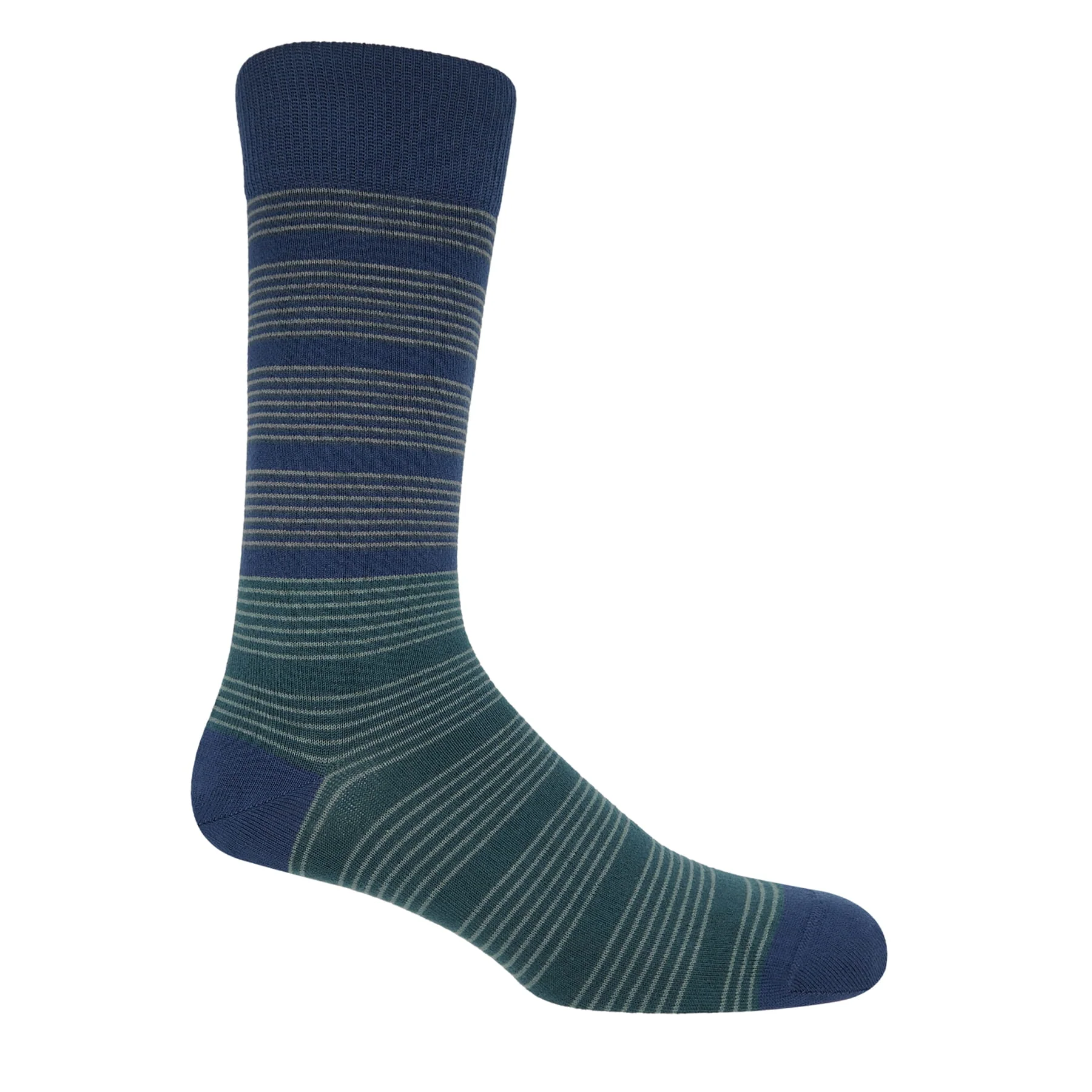 Twin Stripe Men's Socks - Navy by Peper Harow