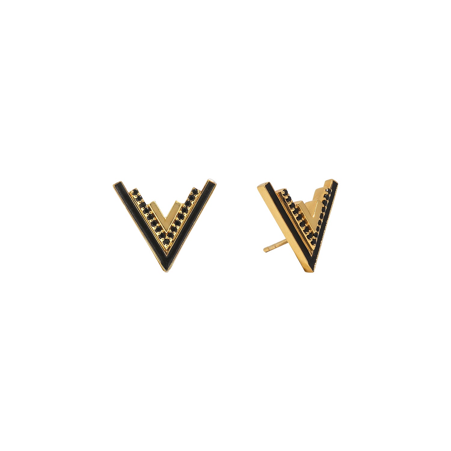 Valor Stud Earrings (Gold) by OGE Jewelry