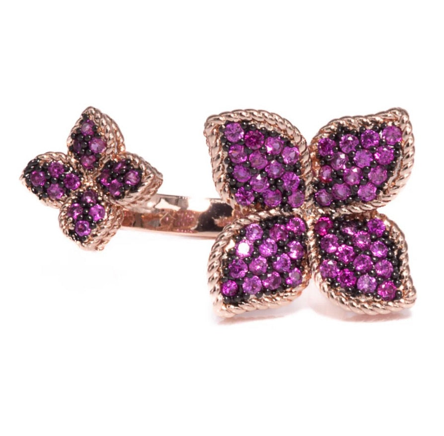 Lusso Quadrifoglio Tourmaline Rose Gold Ring by Sierra Deene