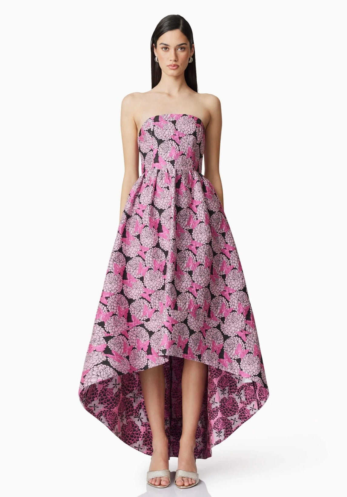 Aimee Strapless Gown in Pink by Sierra Deene