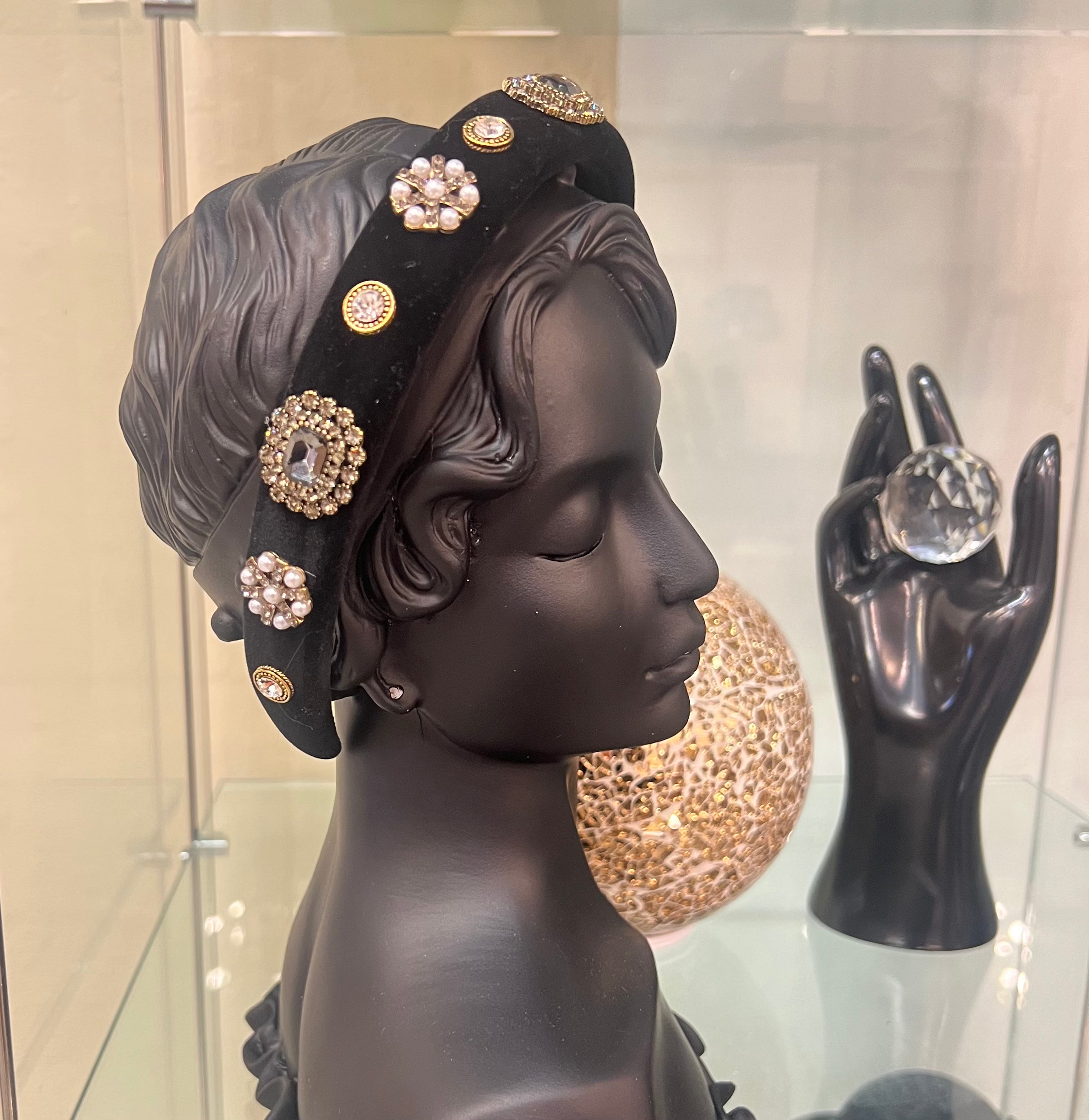 Ella Brown Velvet Princess Headband by Sierra Deene