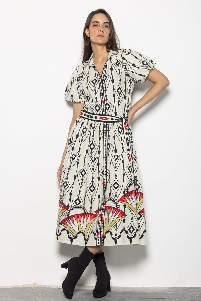 ARROW MOTIFS DELLA DRESS by Maude Vivante