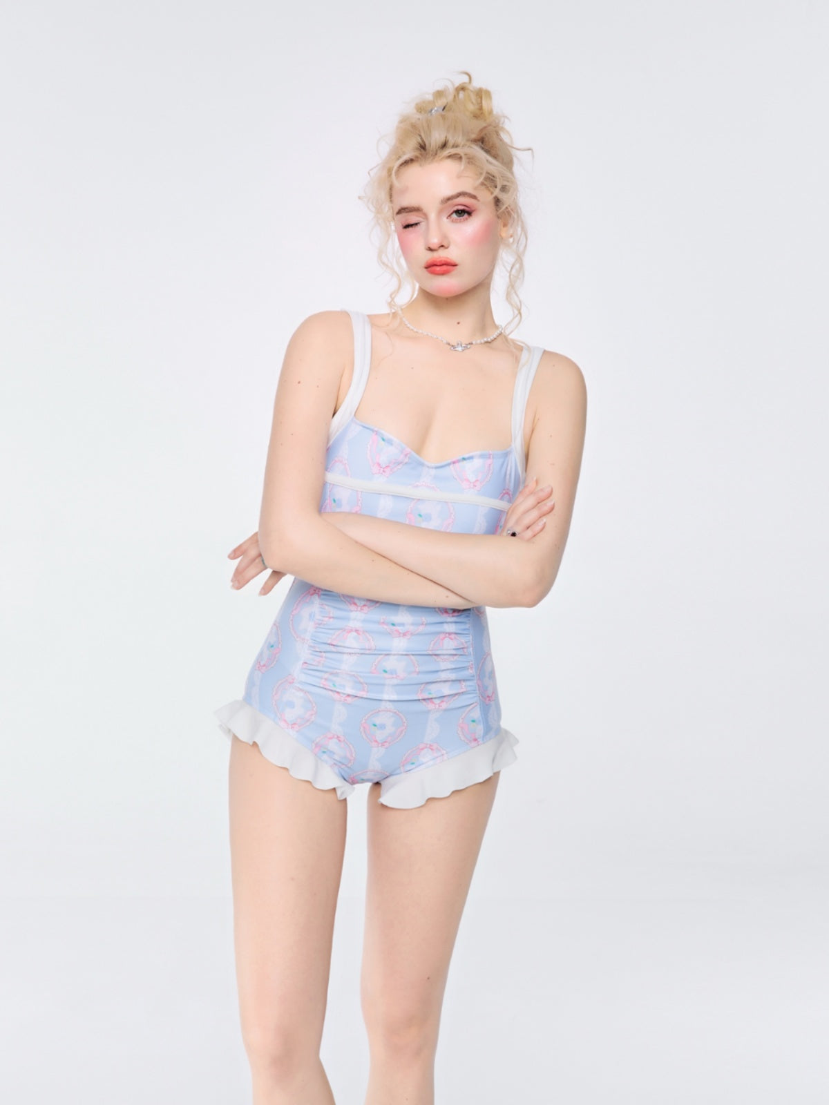 Dopamine Swimsuit Sexy One-Piece Swimsuit – Original Ghostly Girl Styl by Land Decora